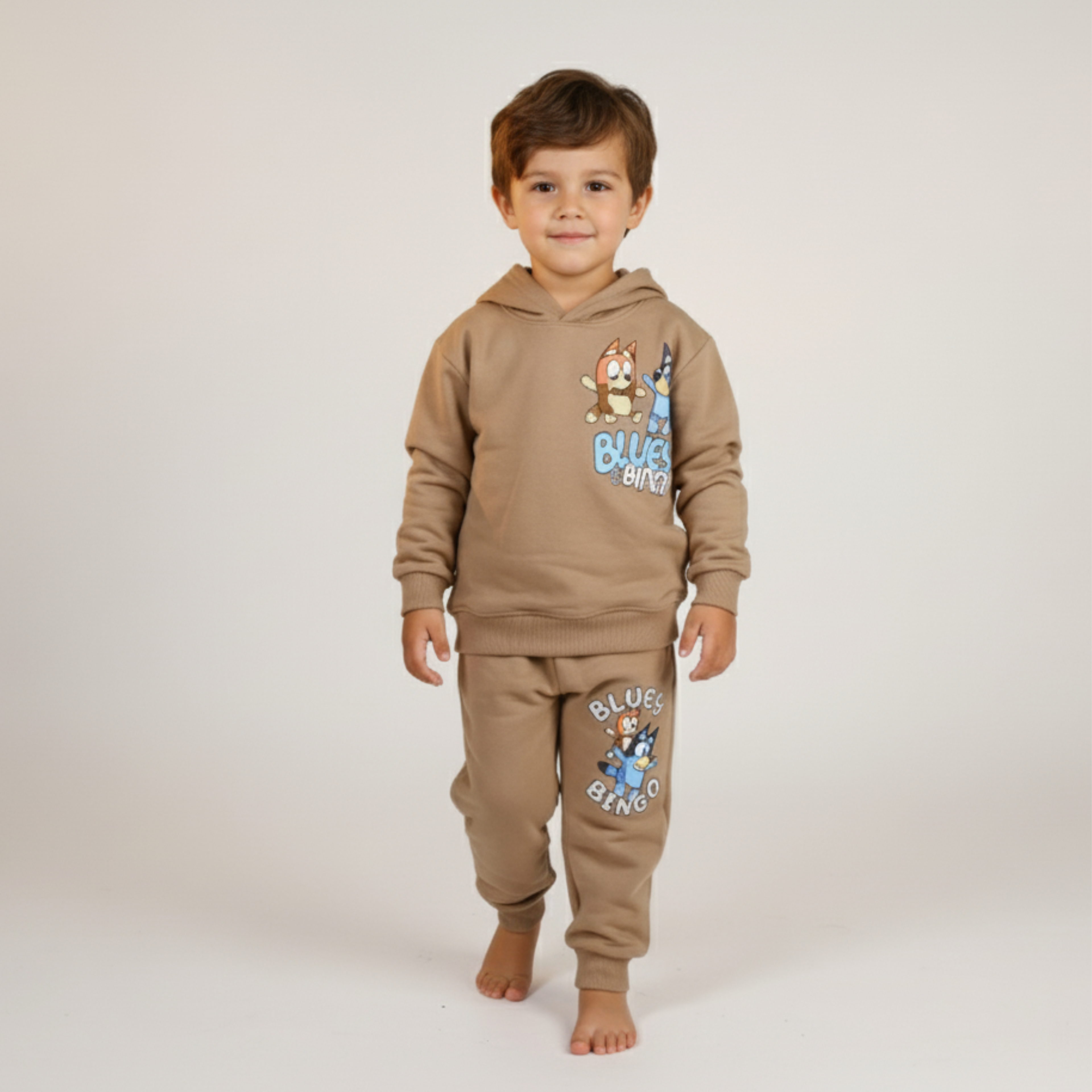 بيجامة كات ماري الوردية بأكمام طويلة (بنات)