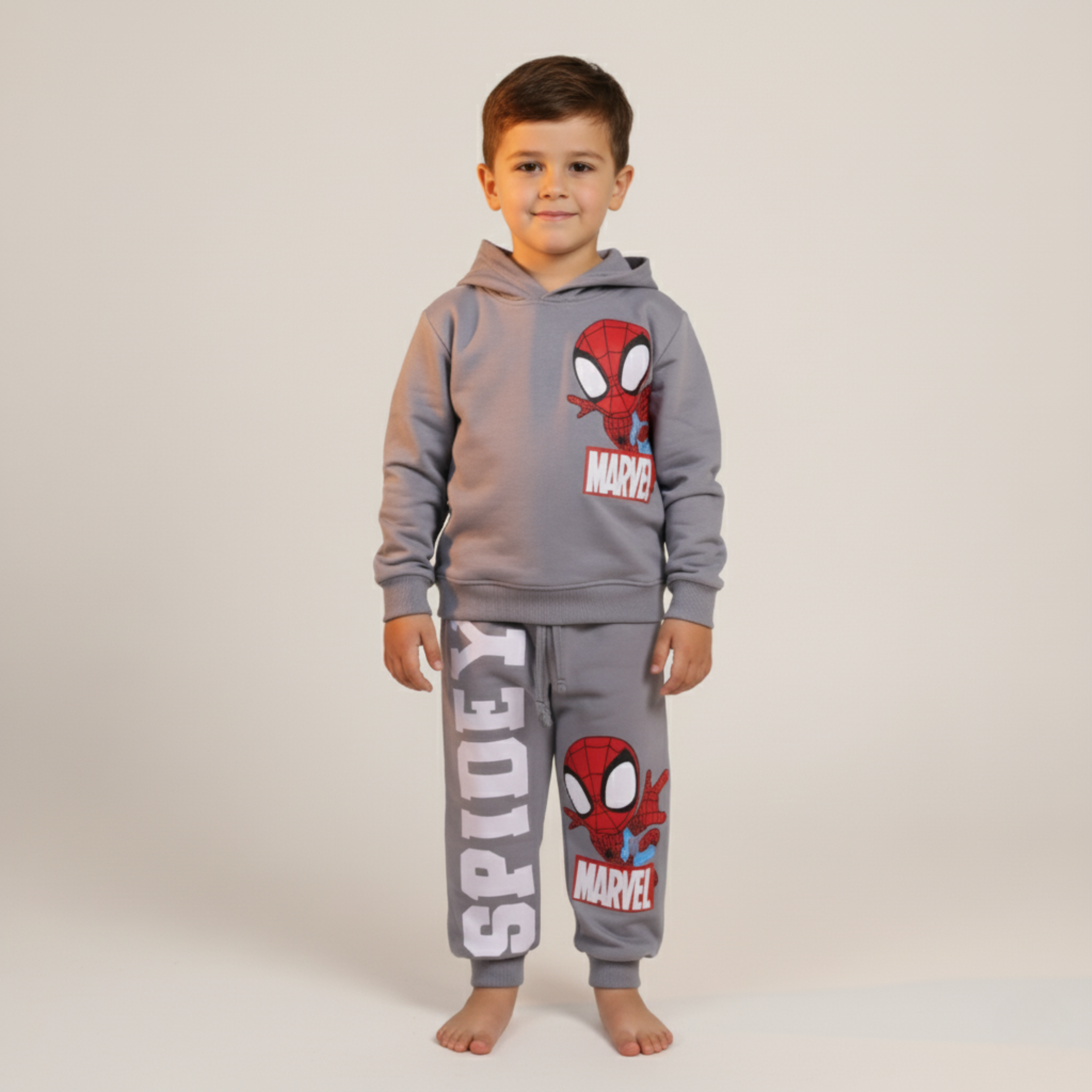 بيجامة كات ماري الوردية بأكمام طويلة (بنات)