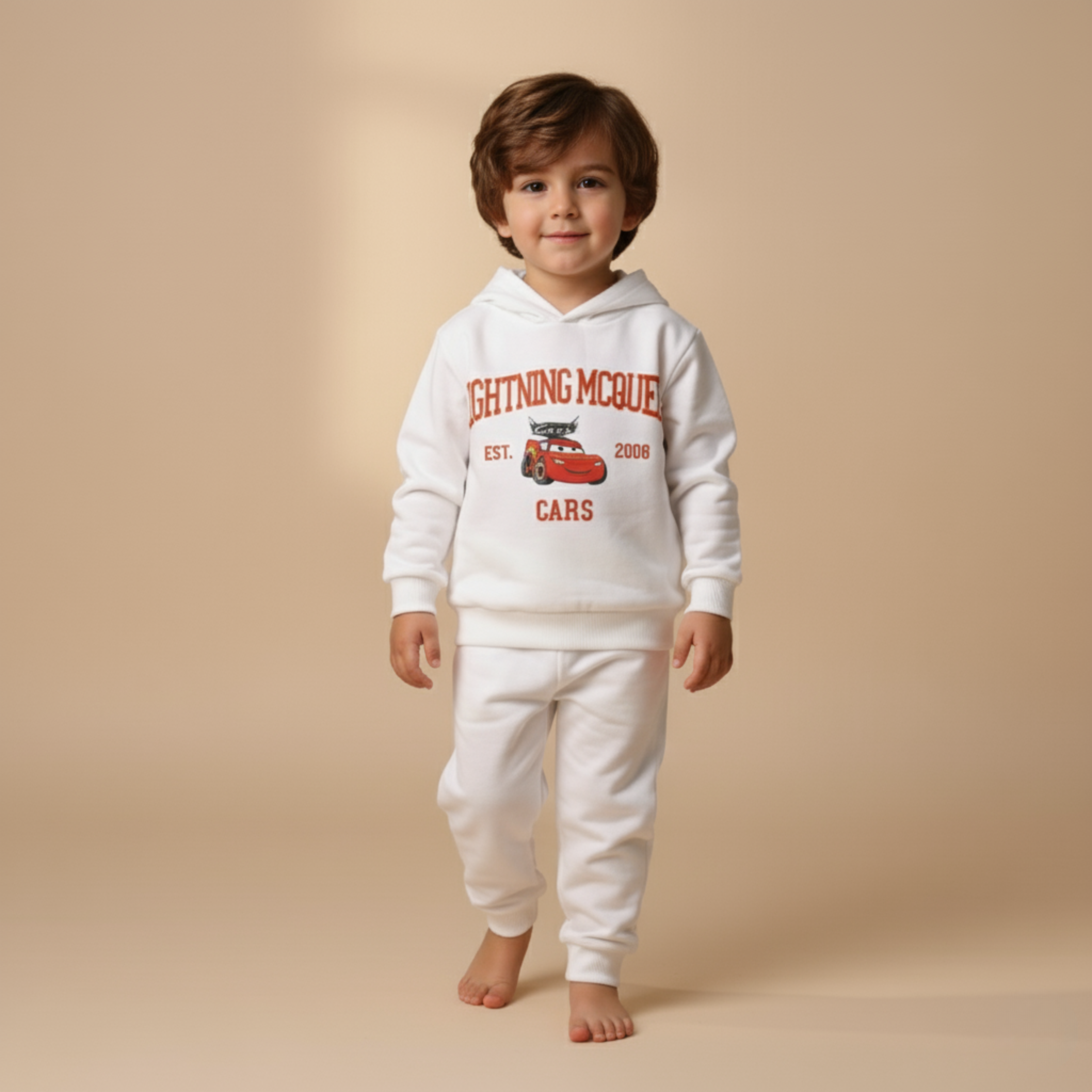 بيجامة كات ماري الوردية بأكمام طويلة (بنات)