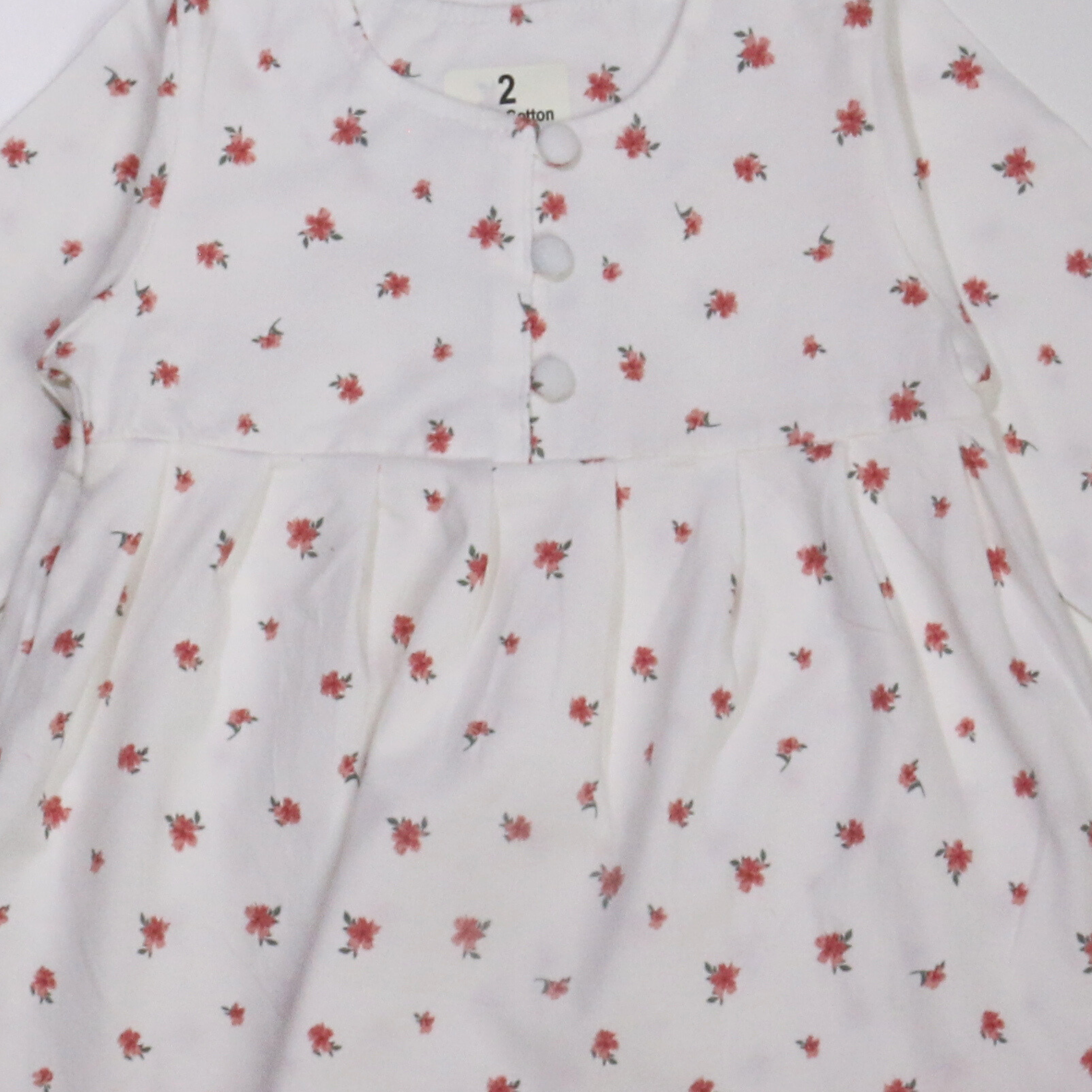 بيجامة كات ماري الوردية بأكمام طويلة (بنات)