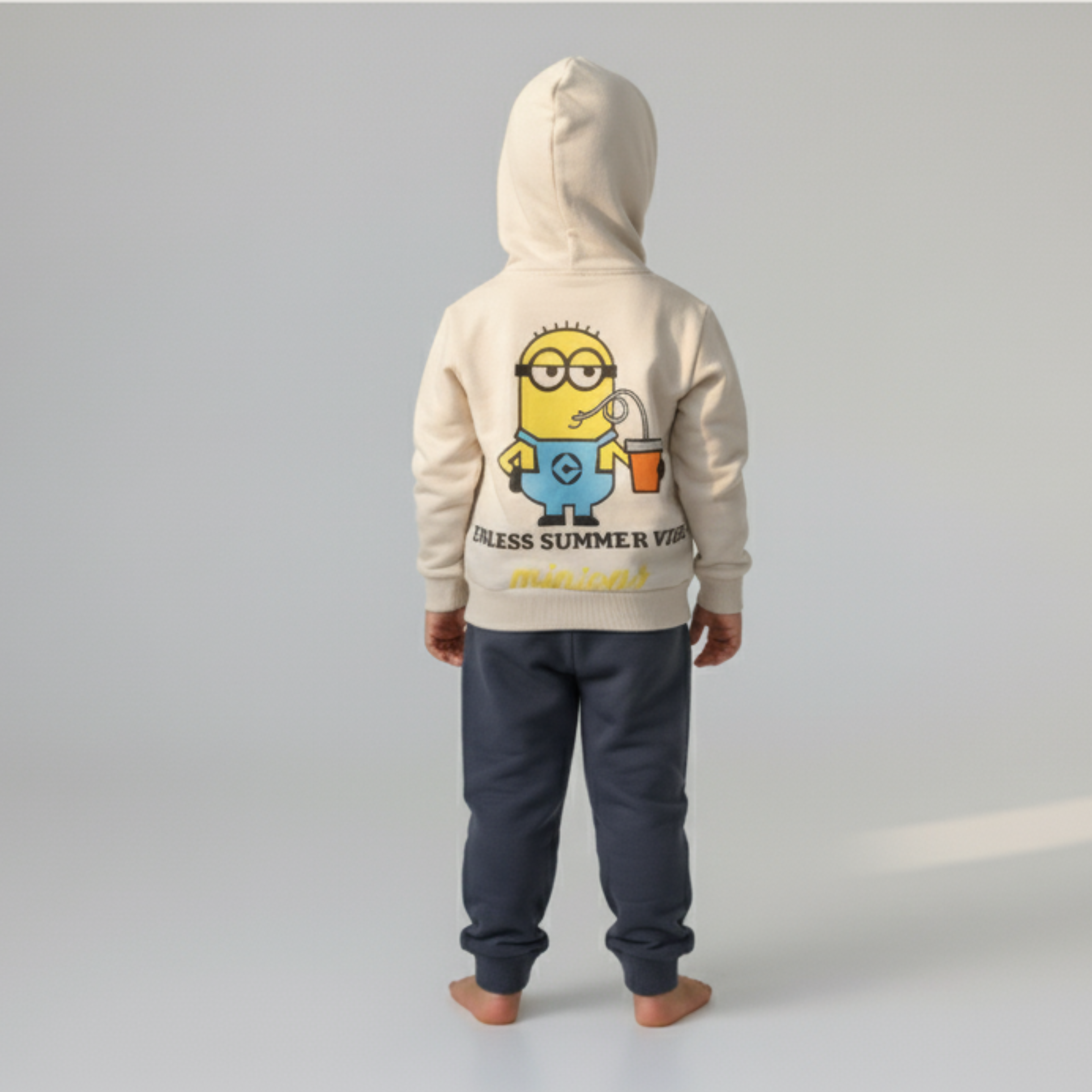 بيجامة كات ماري الوردية بأكمام طويلة (بنات)