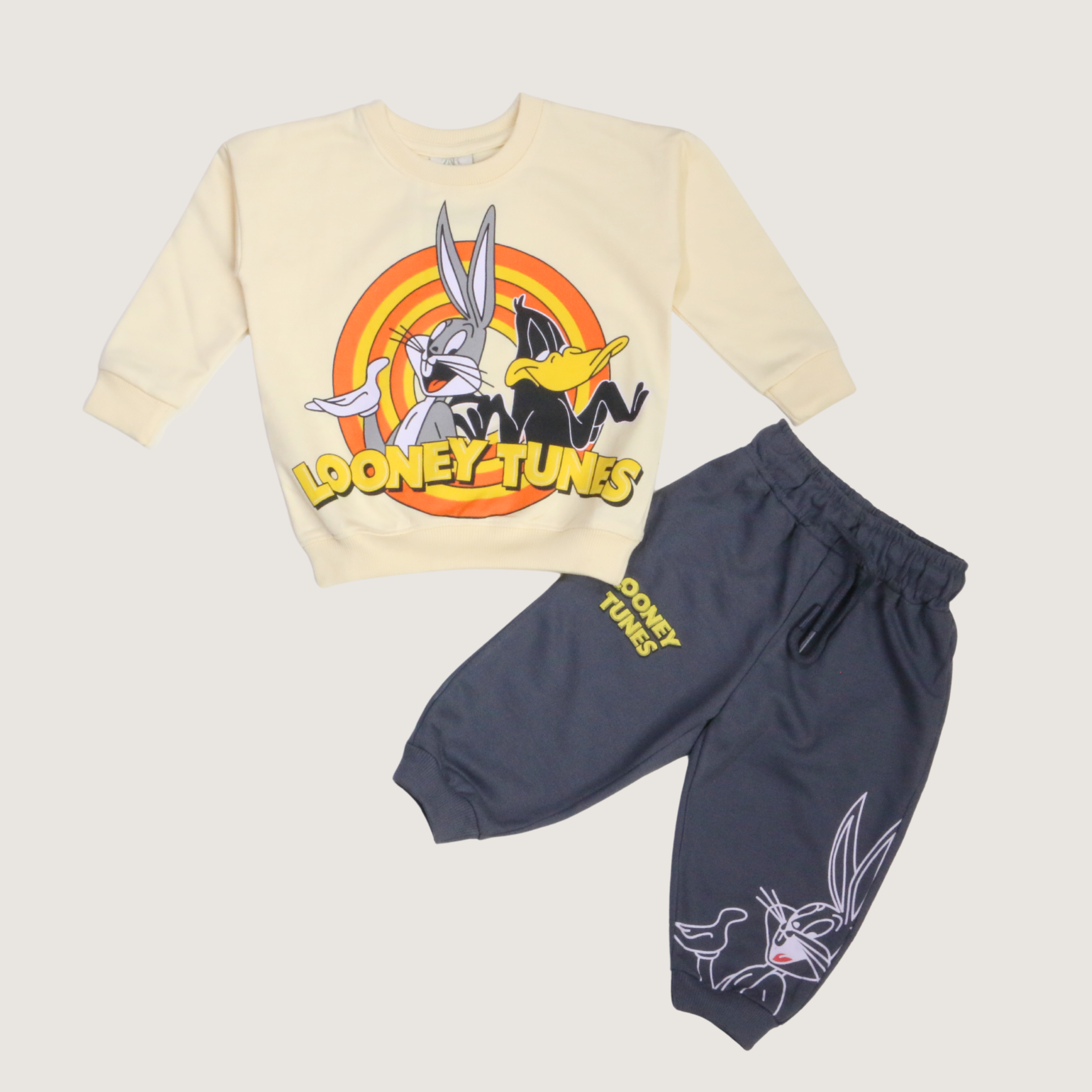 بيجامة كات ماري الوردية بأكمام طويلة (بنات)