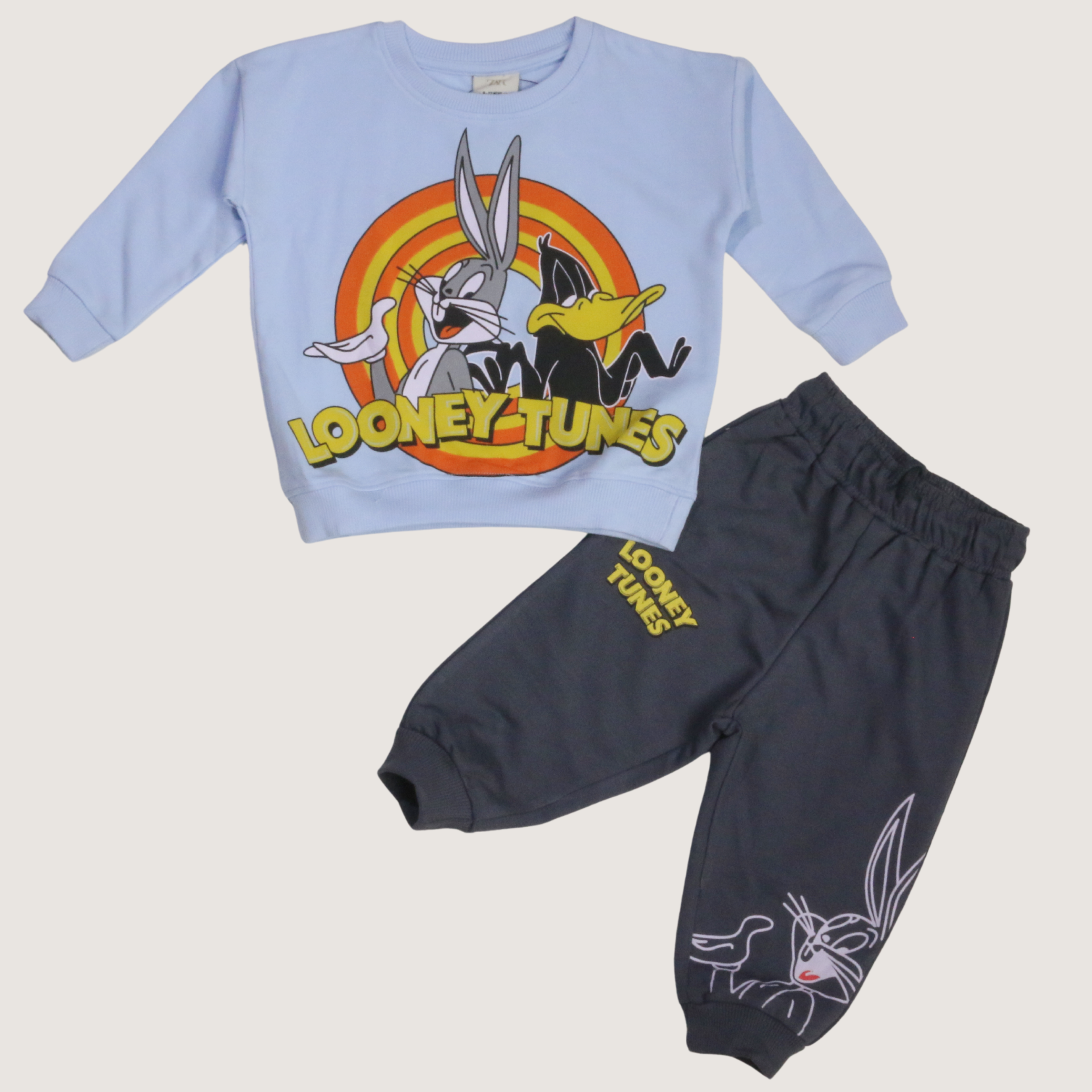 بيجامة كات ماري الوردية بأكمام طويلة (بنات)