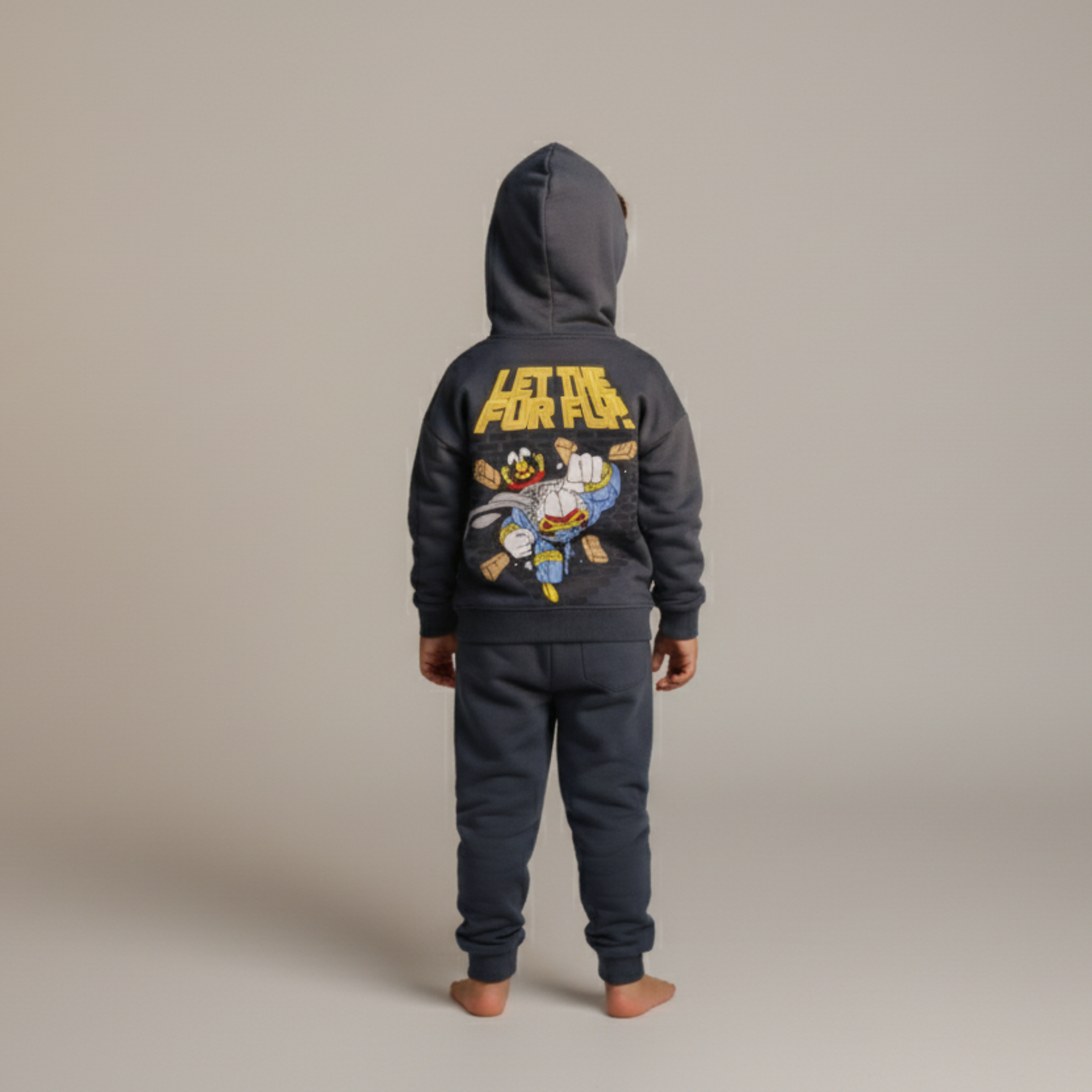 بيجامة كات ماري الوردية بأكمام طويلة (بنات)