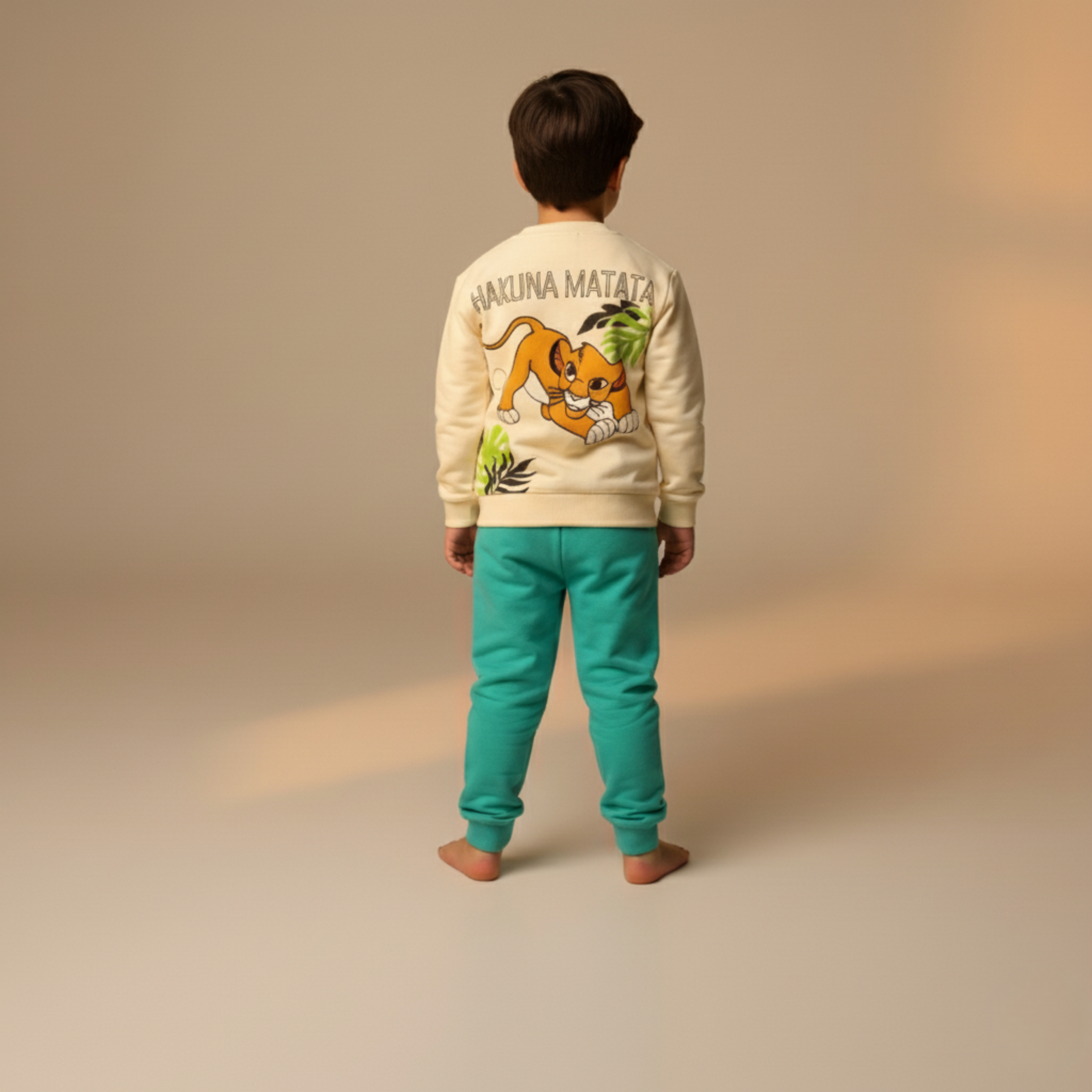 بيجامة كات ماري الوردية بأكمام طويلة (بنات)