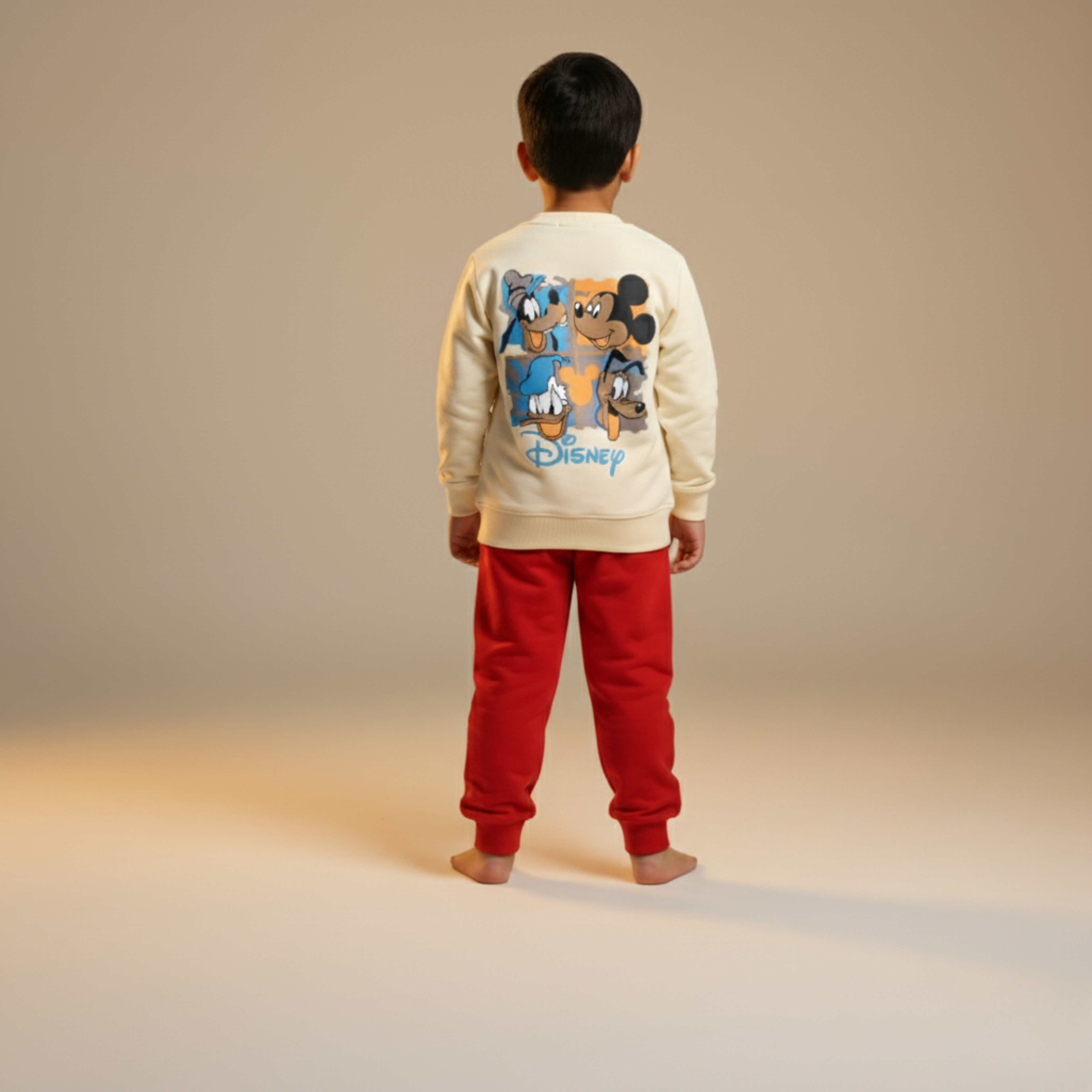 بيجامة كات ماري الوردية بأكمام طويلة (بنات)