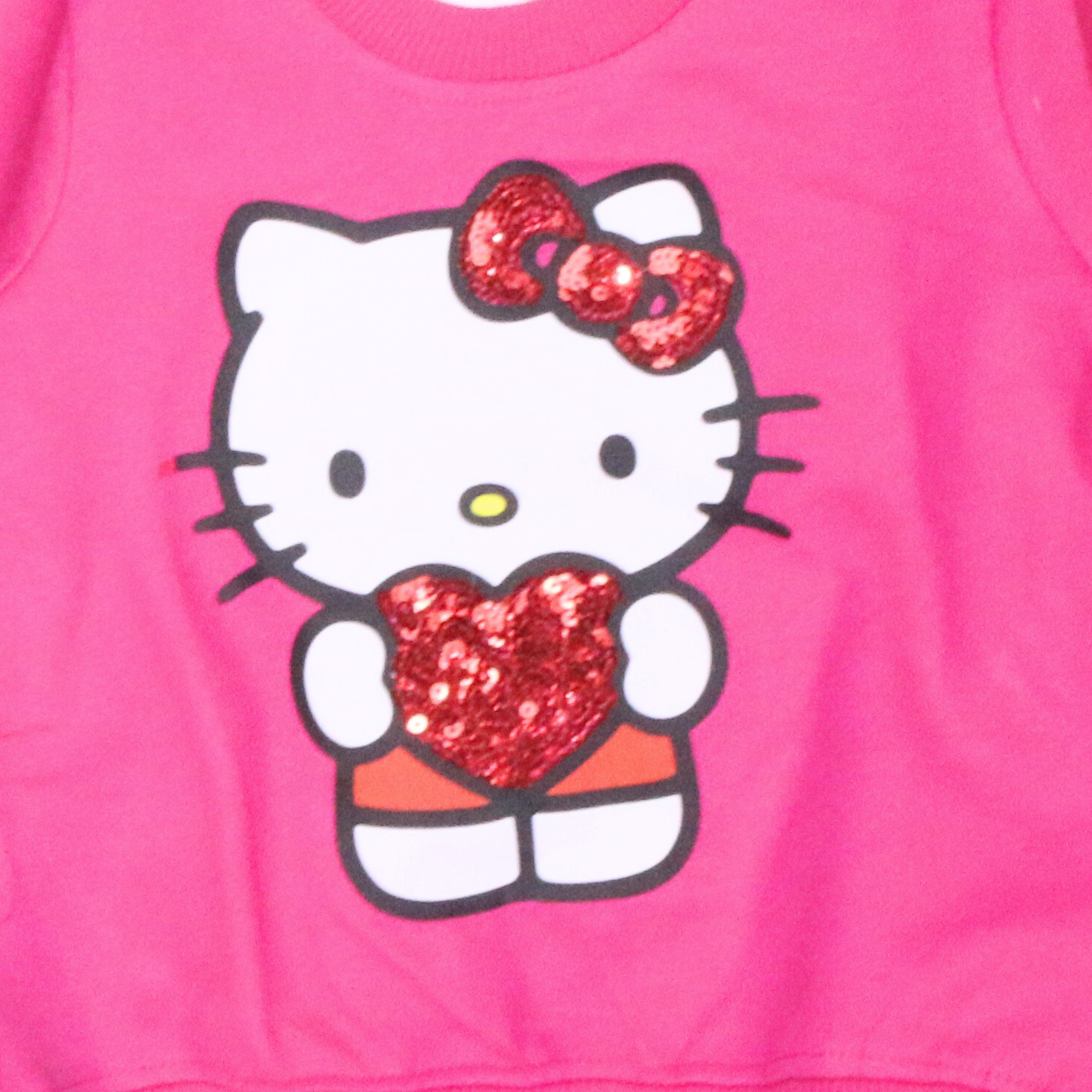 بيجامة كات ماري الوردية بأكمام طويلة (بنات)