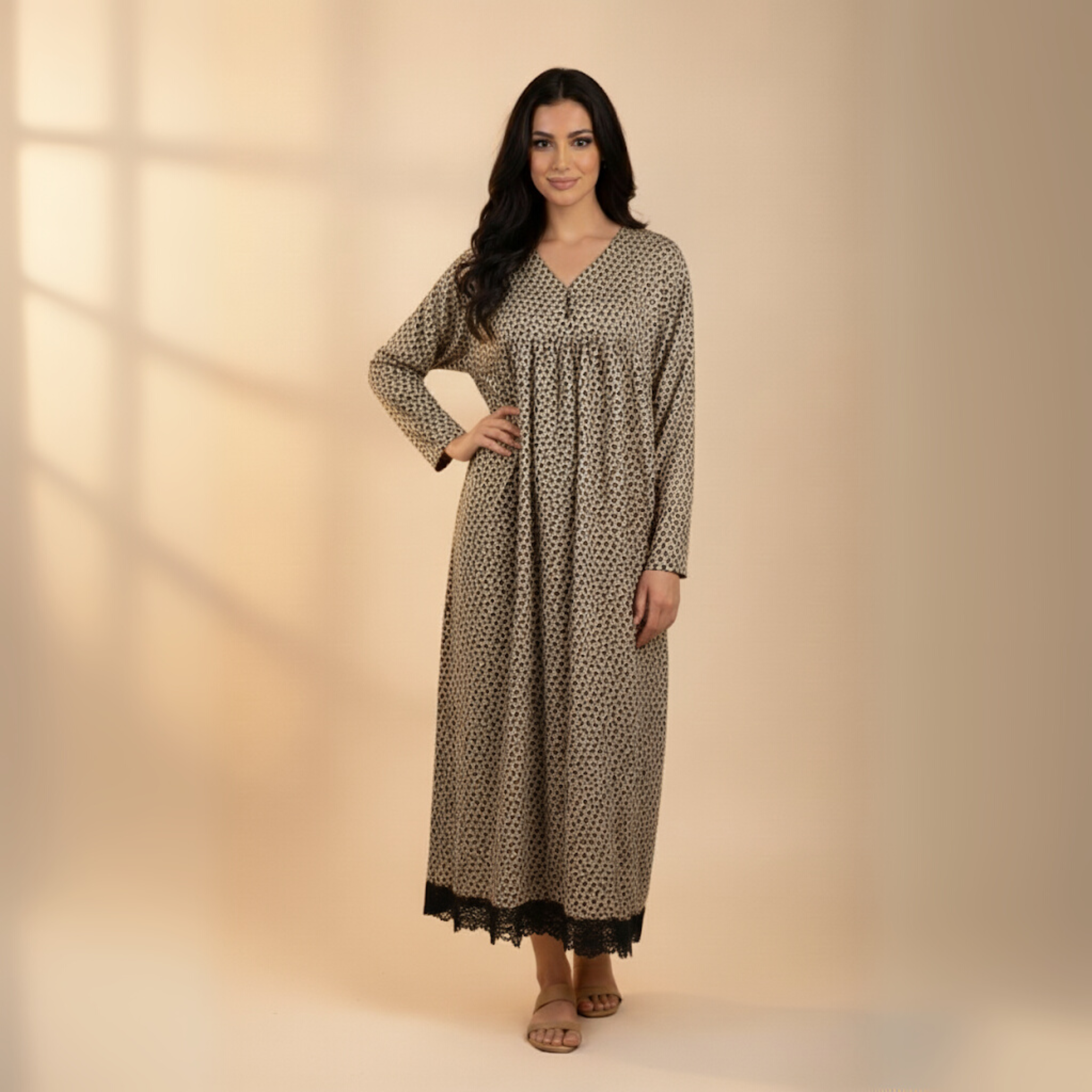 ثوب نوم بطبعة جلد النمر