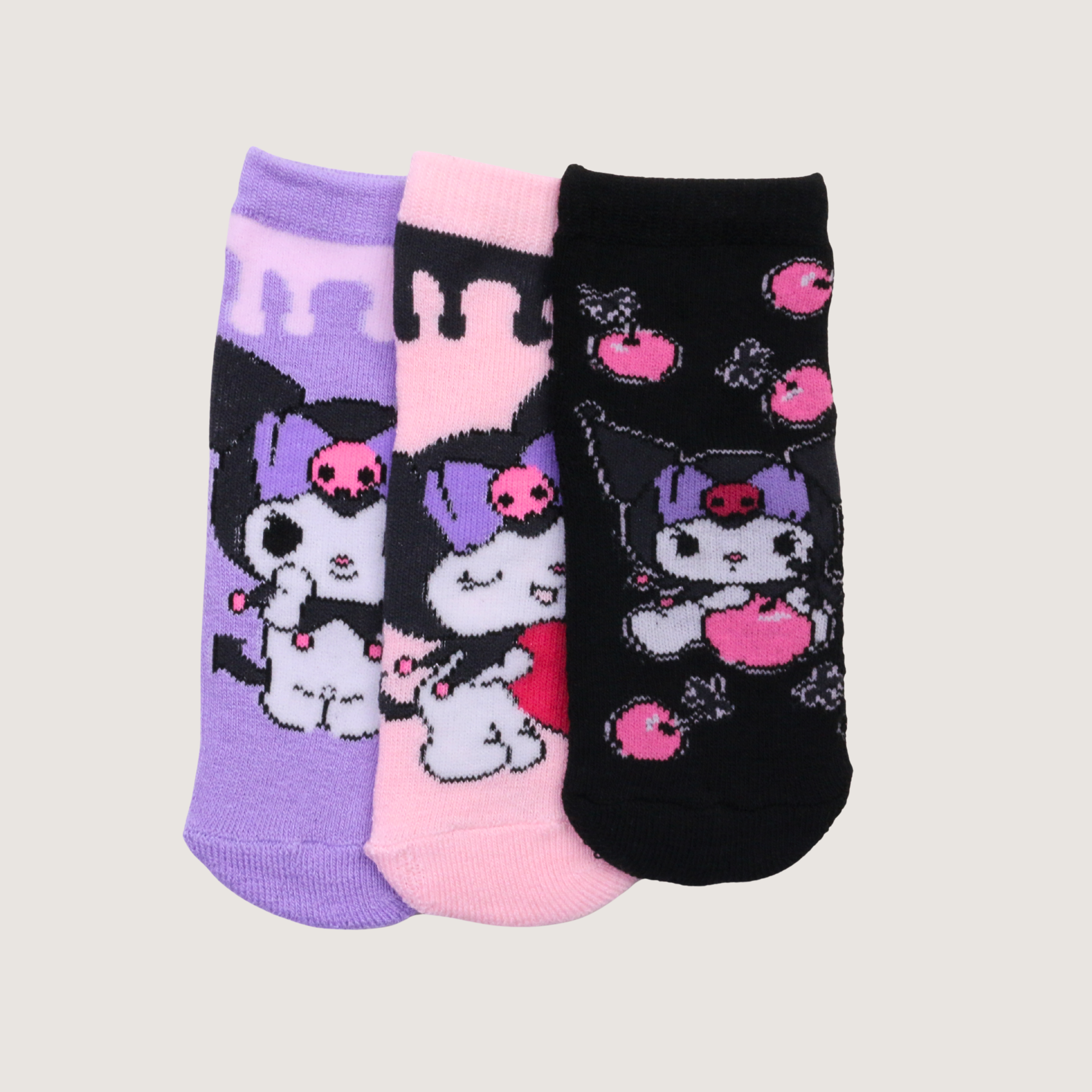 Socks Kuromi Light Pink 3-Pack