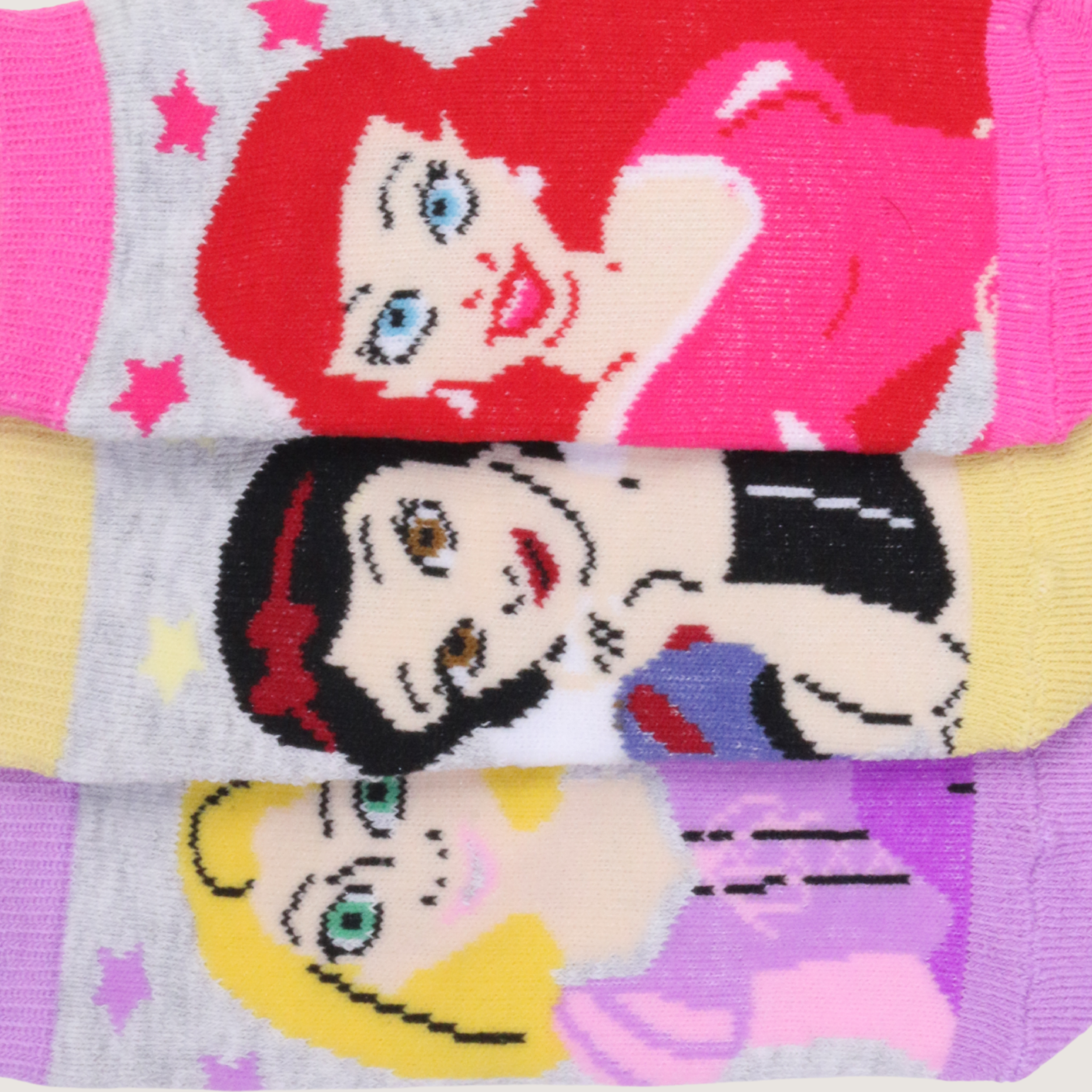 جوارب ديزني الأميرة - عبوة من 3 قطع