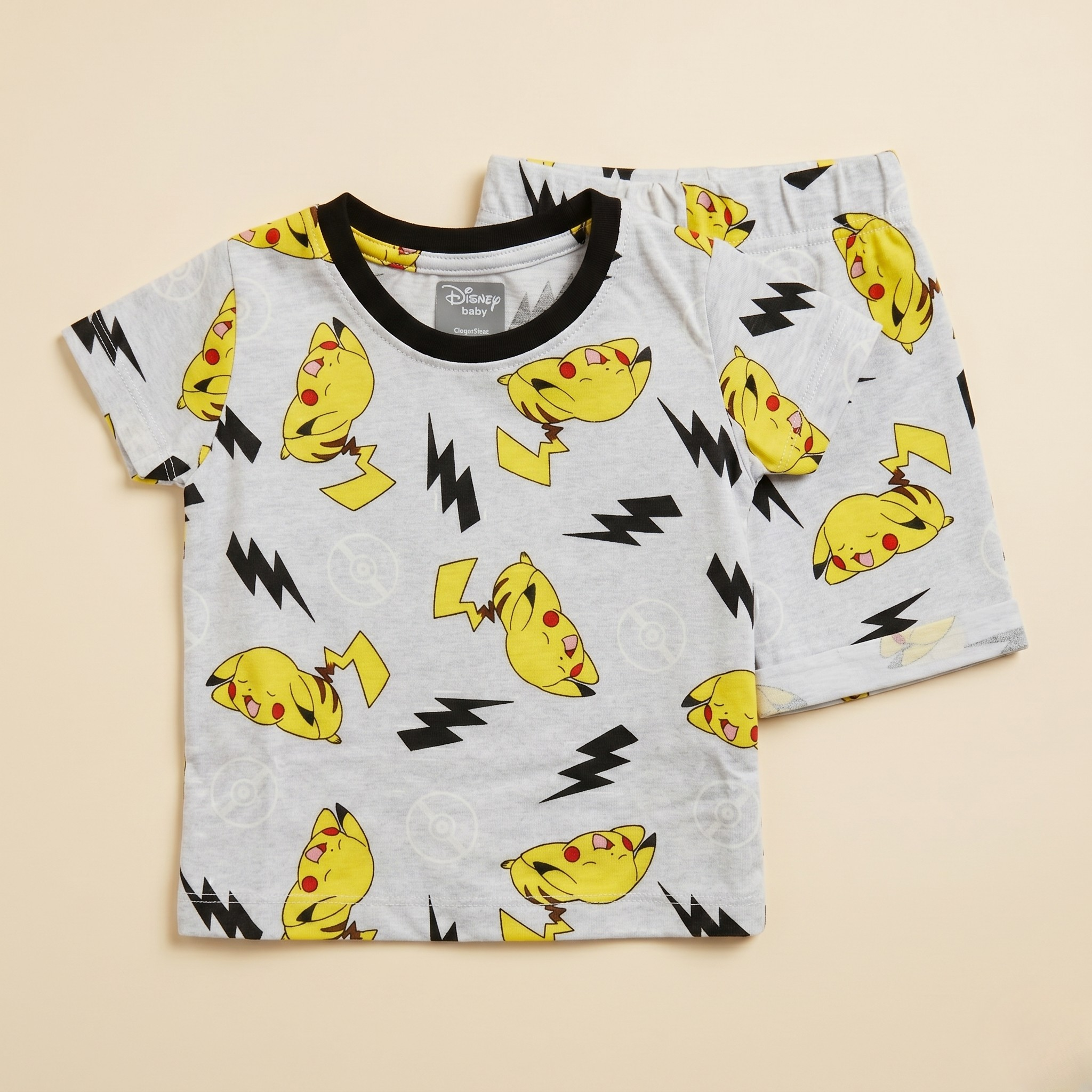 Pikachu Lighting Baby Bermuda Set