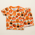 Halloween Orange Baby Bermuda Set