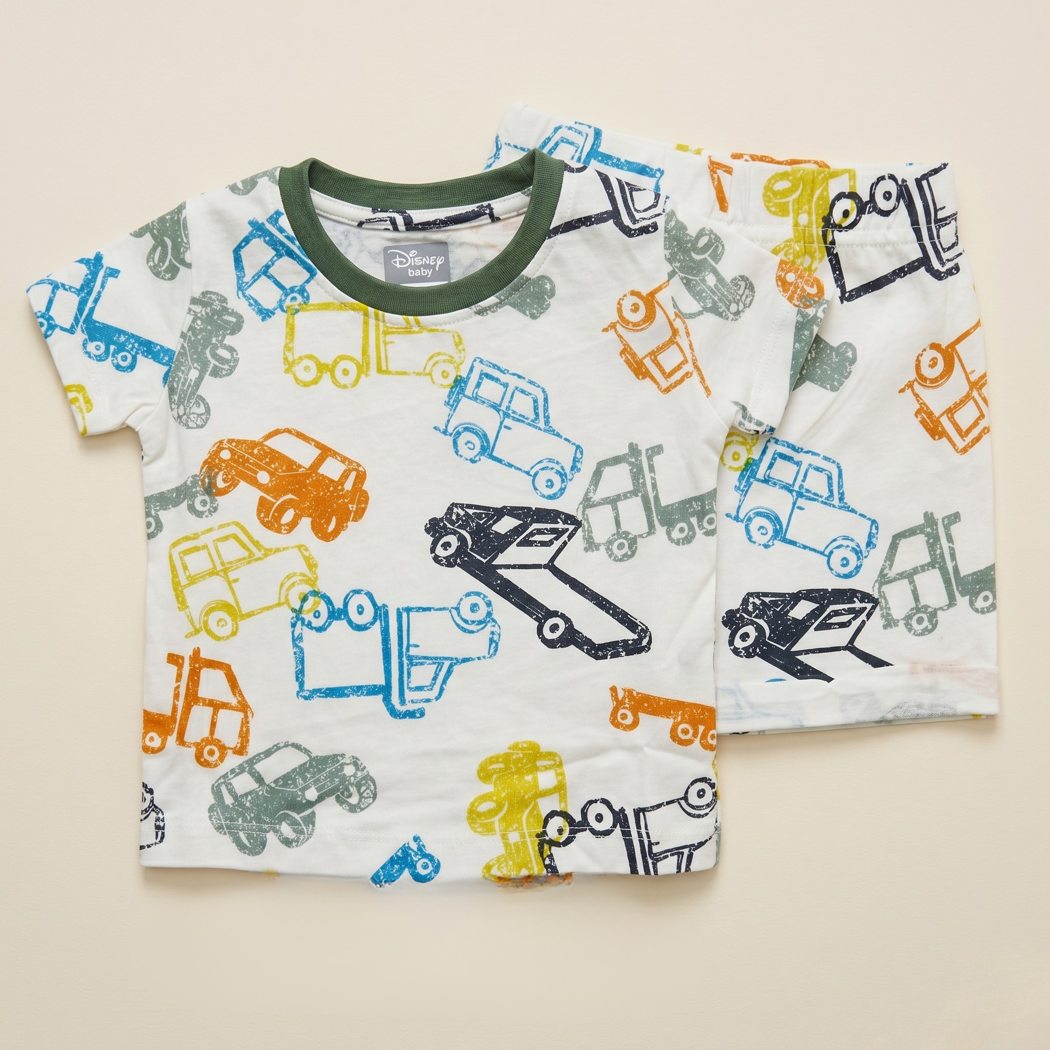 Crayon Cars Baby Bermuda Set