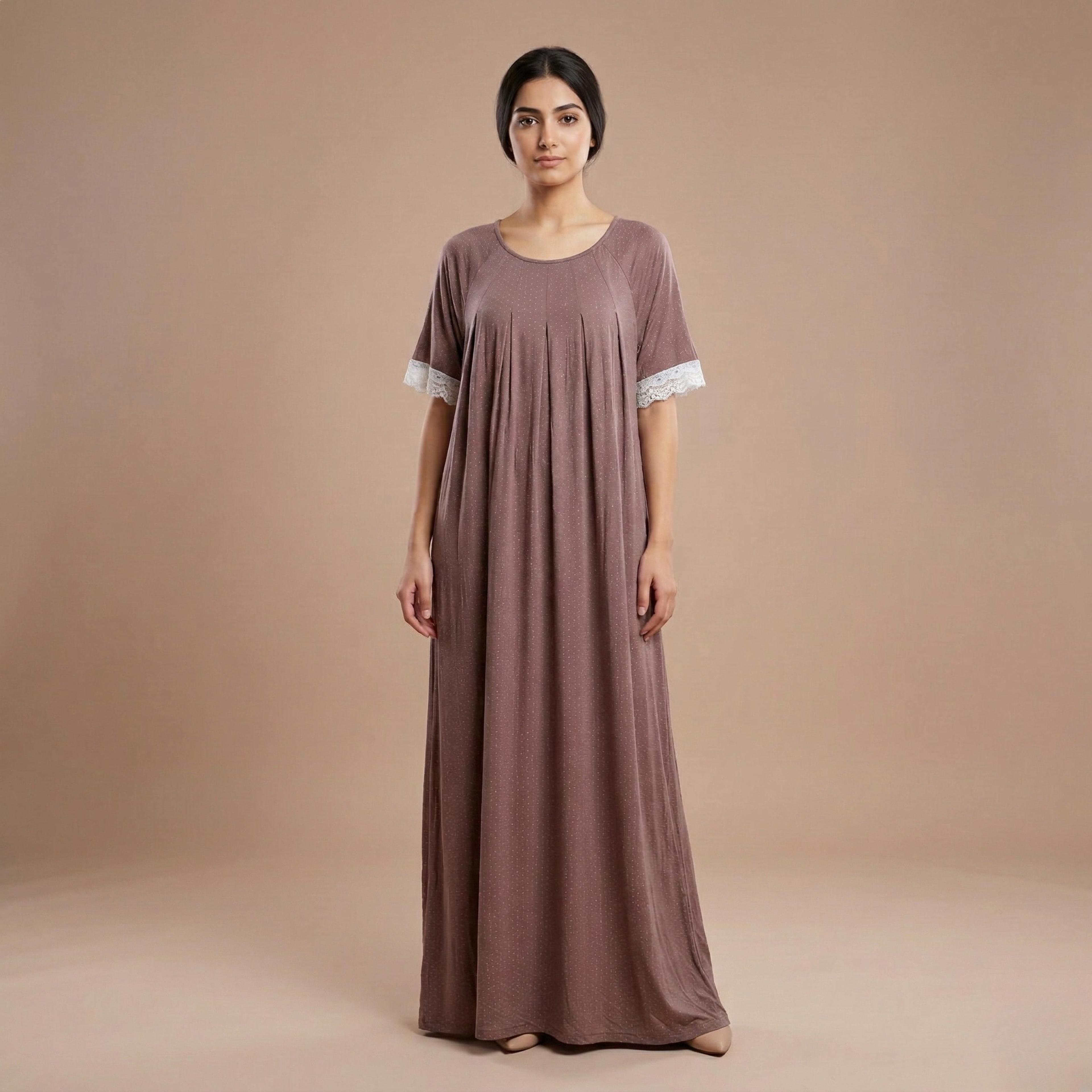 Womens Cotton Long Midi Dress 3006