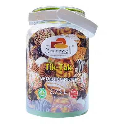 مرطبان تك تاك مدور 2,750 لتر HSW8416