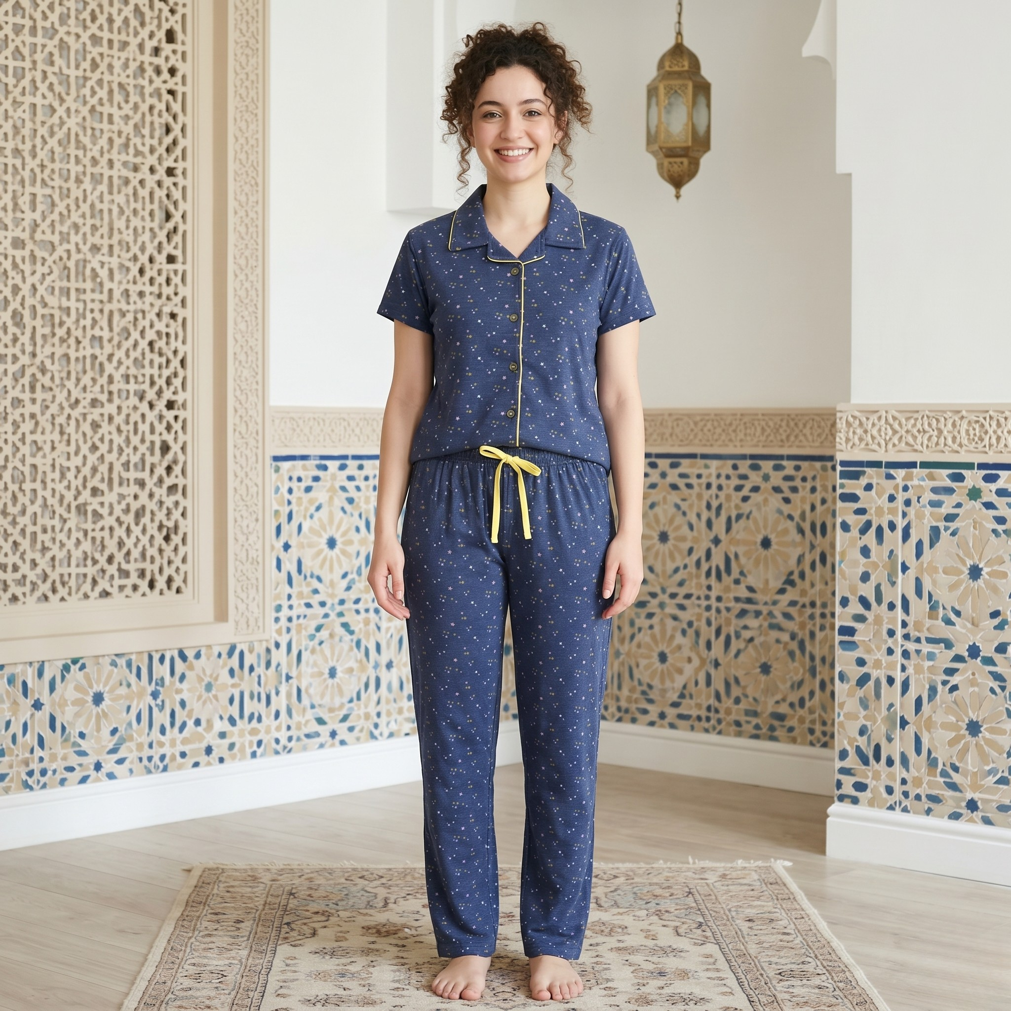 Multicolor Stars Womens Pajamas