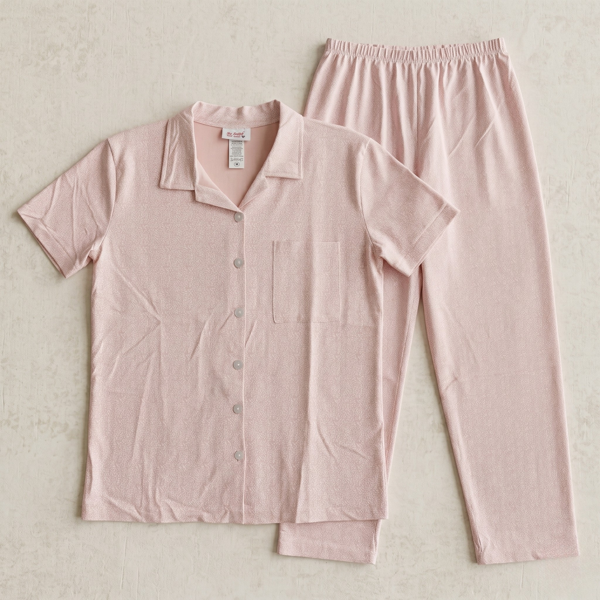 Specks Pink Womens Pajamas
