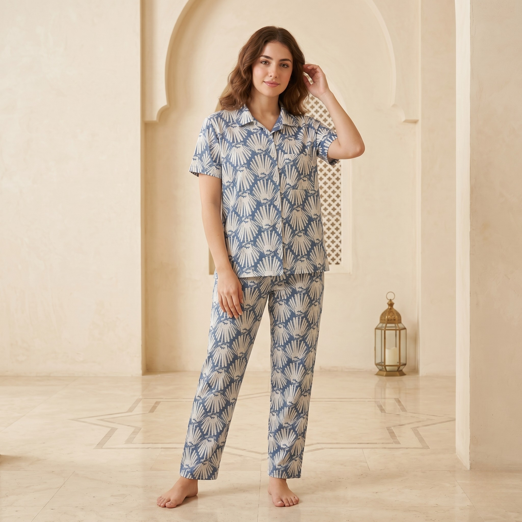 Botanical Print Womens Pajamas