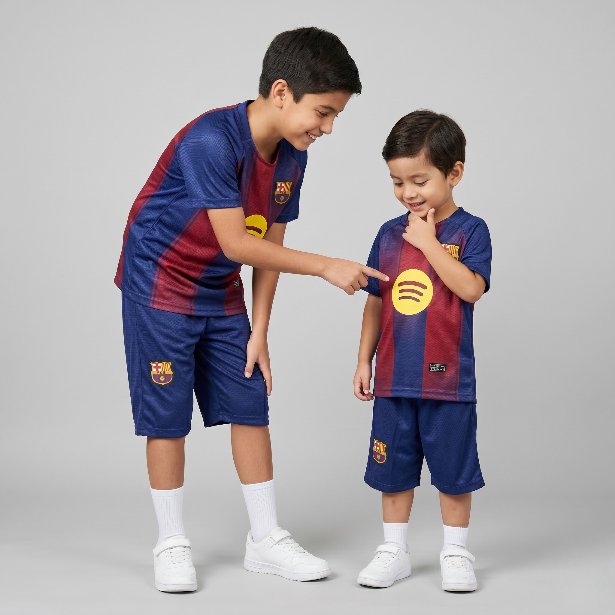 FCB Red Stripe Kids Bermuda