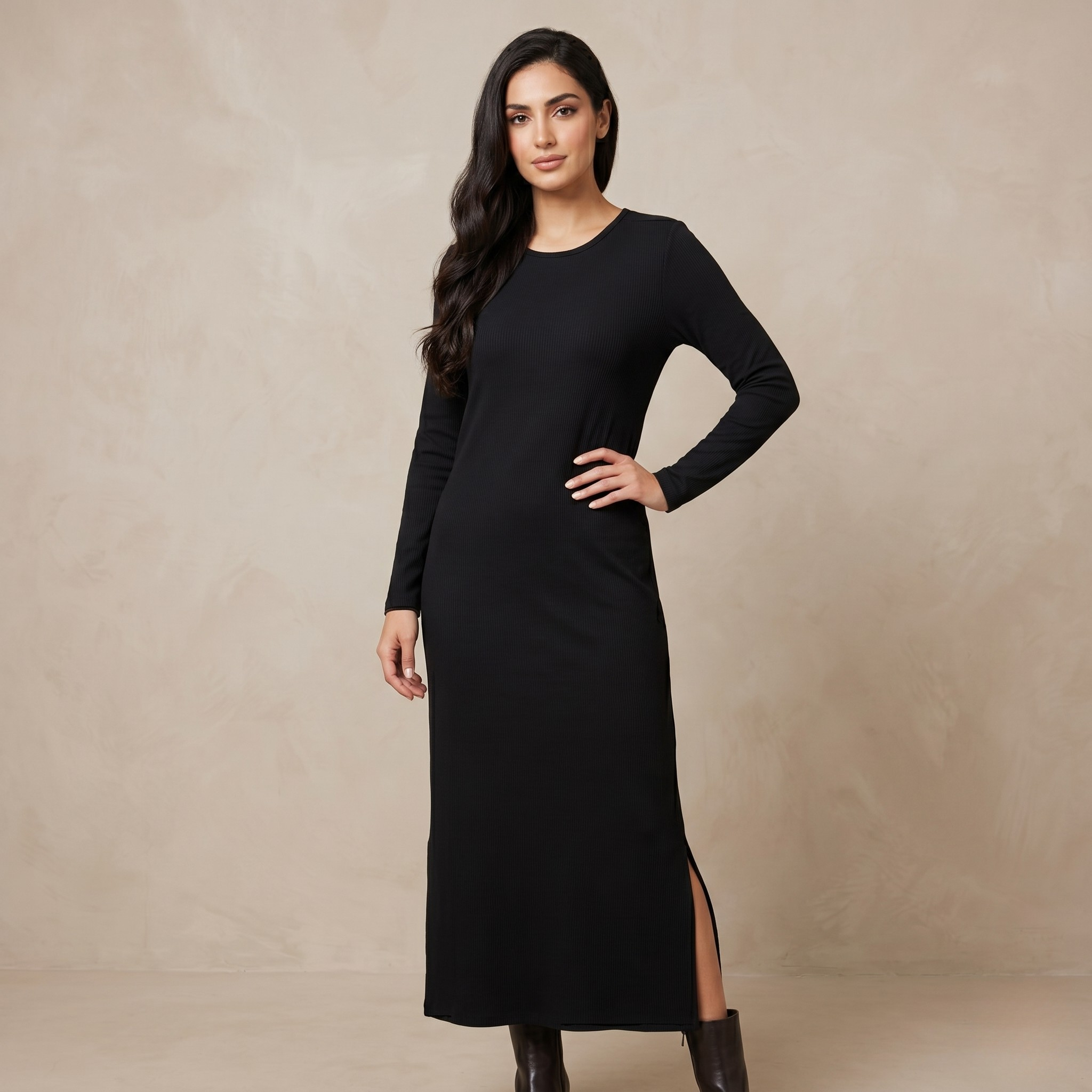 Long Sleeves Inner Dress 26017