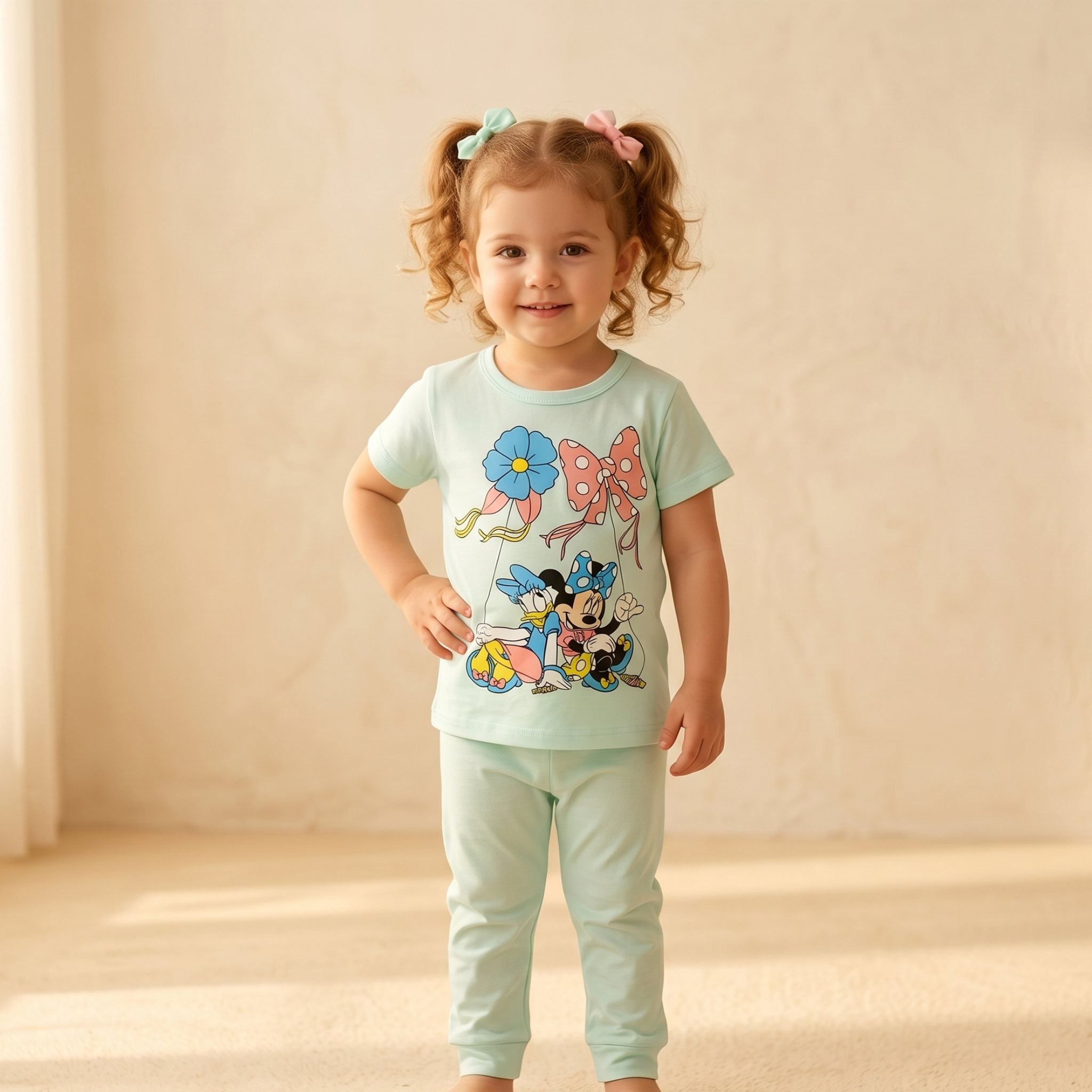 Donald Minnie Kids H\S Pajamas