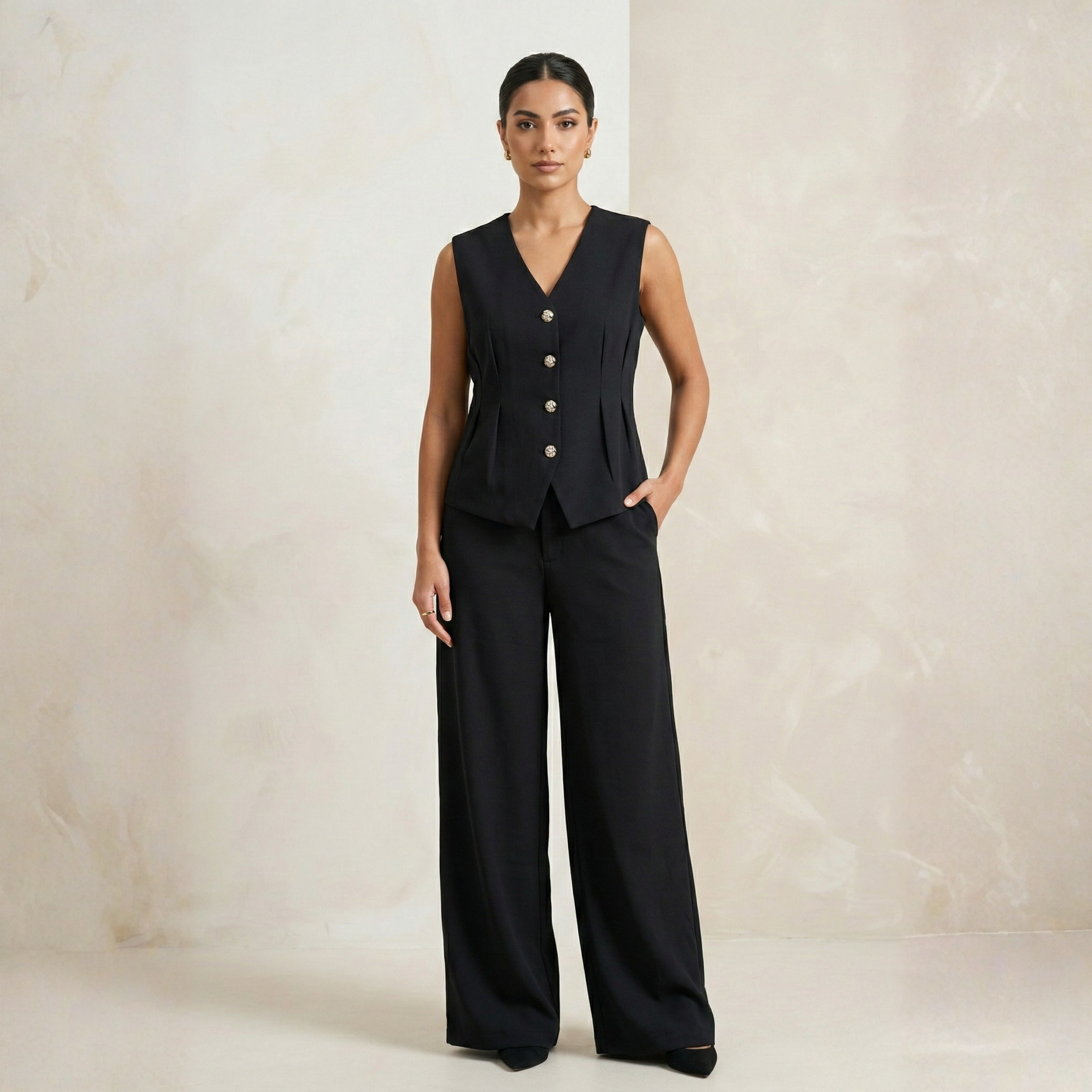 Womens Vest & Pant Set 6215