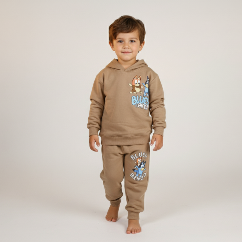 بيجامة كات ماري الوردية بأكمام طويلة (بنات)