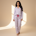 Al-Kutbee Purple Stripes Womens Pajamas