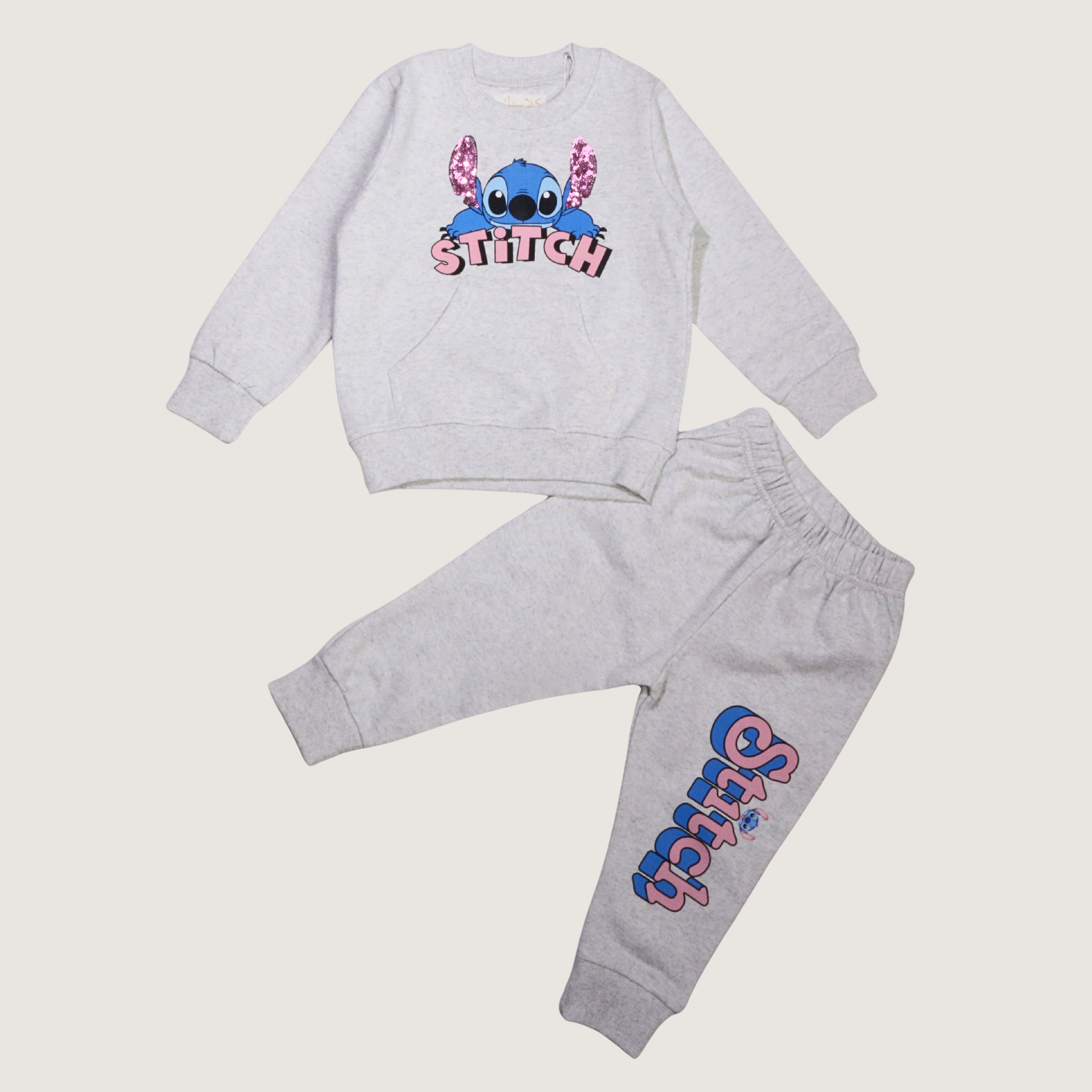 بيجامة كات ماري الوردية بأكمام طويلة (بنات)