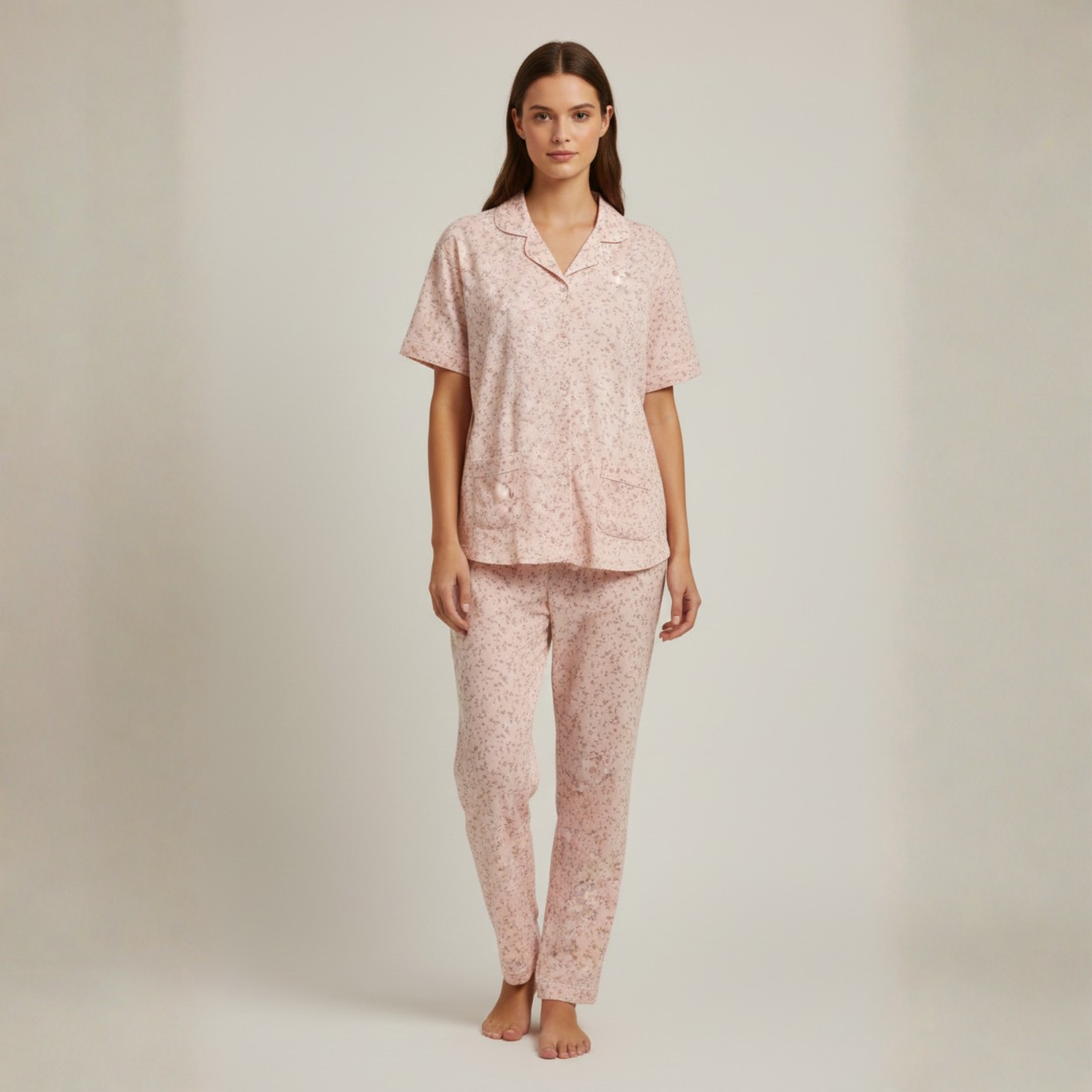 Womens Cotton Pyjama Set Jumbo 707311-M
