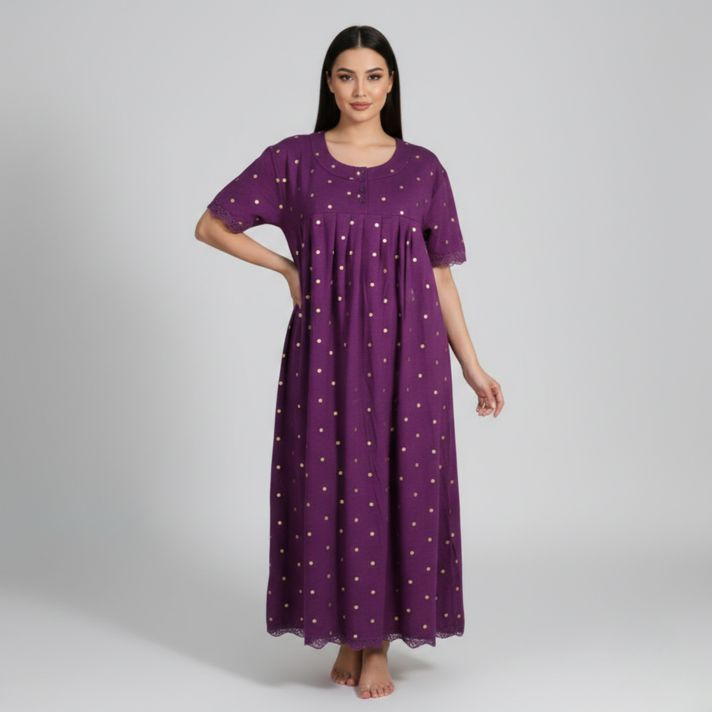 Womens Cotton Long Midi Dress LM-147/J-21