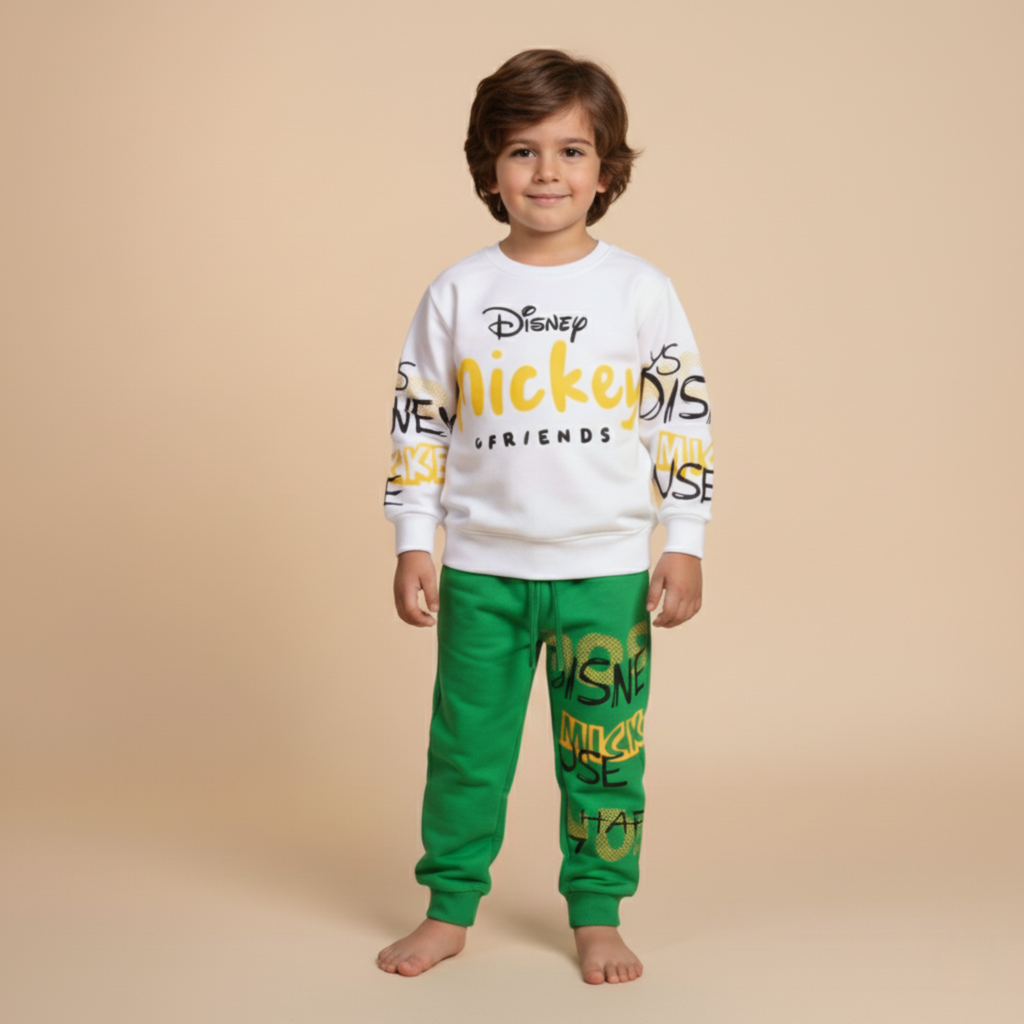 بيجامة كات ماري الوردية بأكمام طويلة (بنات)