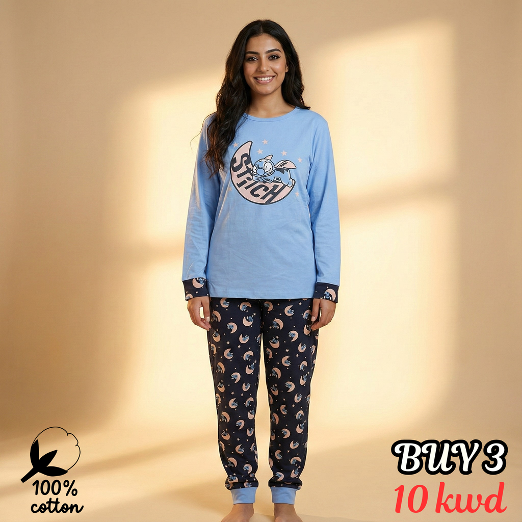 بيجامات قلوب بيضاء نسائية