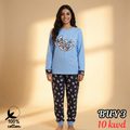 Stitch Stars Blue Womens Pajamas
