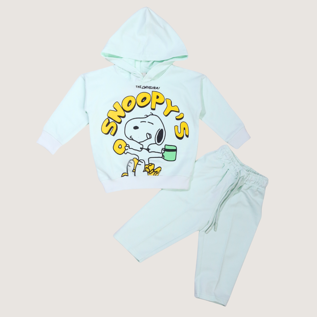 بيجامة كات ماري الوردية بأكمام طويلة (بنات)