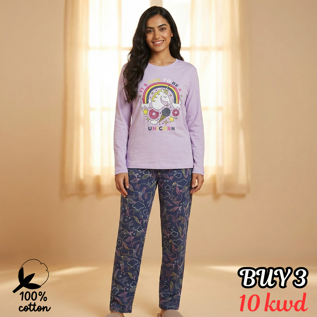 بيجامات قلوب بيضاء نسائية