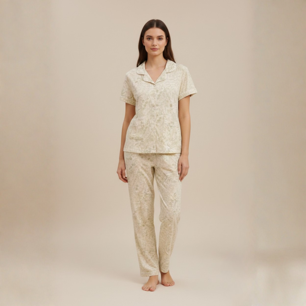 Womens Cotton Pyjama Set Jumbo 707203-M
