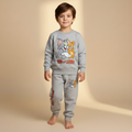 CLASSIC - Tom & Jerry Gray Long-Sleeves Fleece Pajamas (Boys)