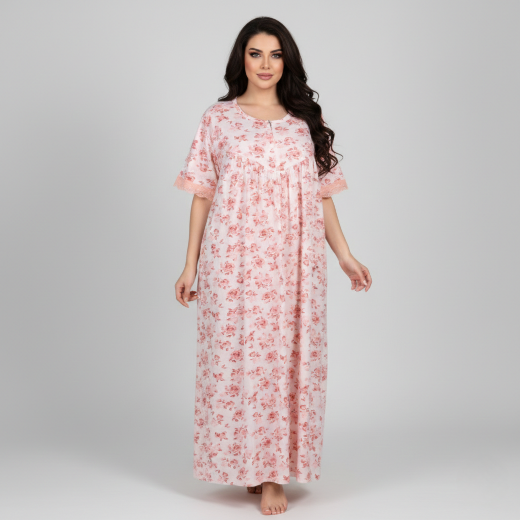 Womens Cotton Long Midi Dress LM-213/18