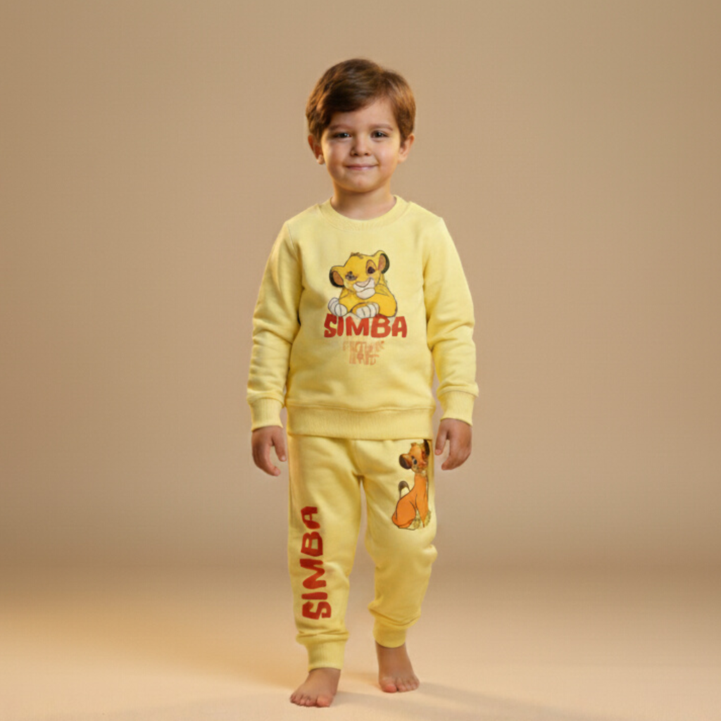 بيجامة كات ماري الوردية بأكمام طويلة (بنات)