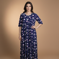 Womens Cotton Long Midi Dress LM-133/35