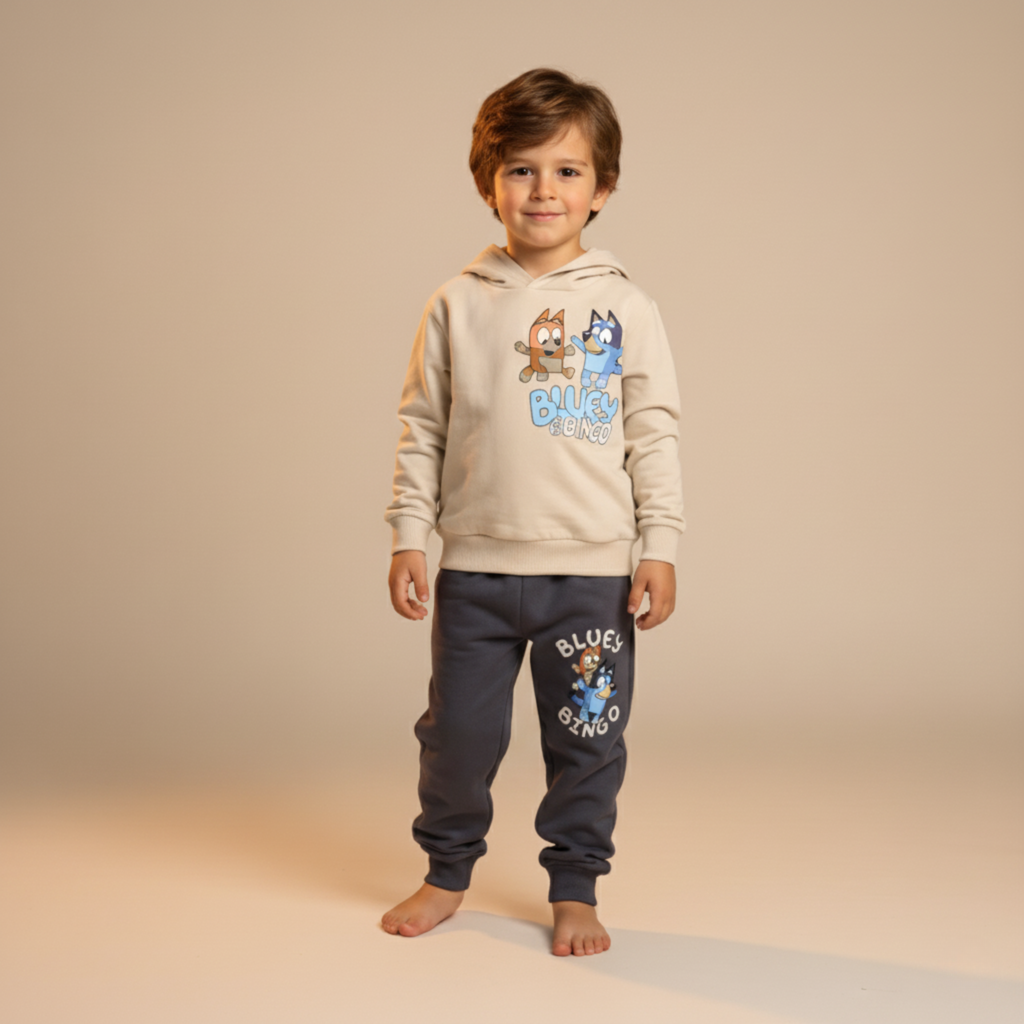 بيجامة كات ماري الوردية بأكمام طويلة (بنات)