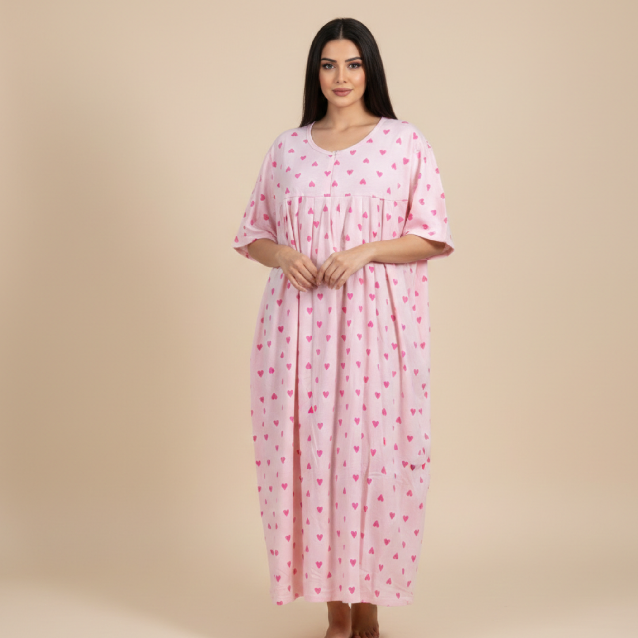 Womens Cotton Long Midi Dress LM-133/J-39