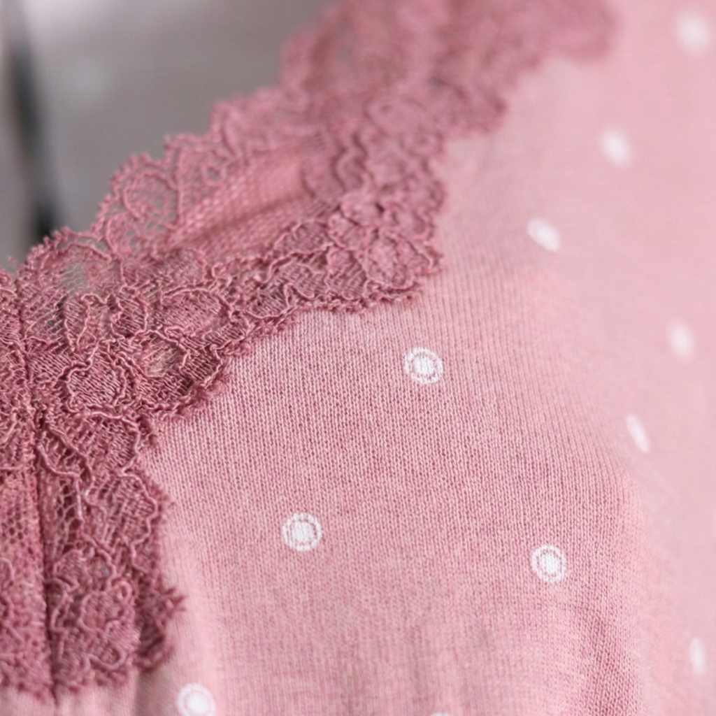 Womens Silk Pajama 2 Pcs Set 8054