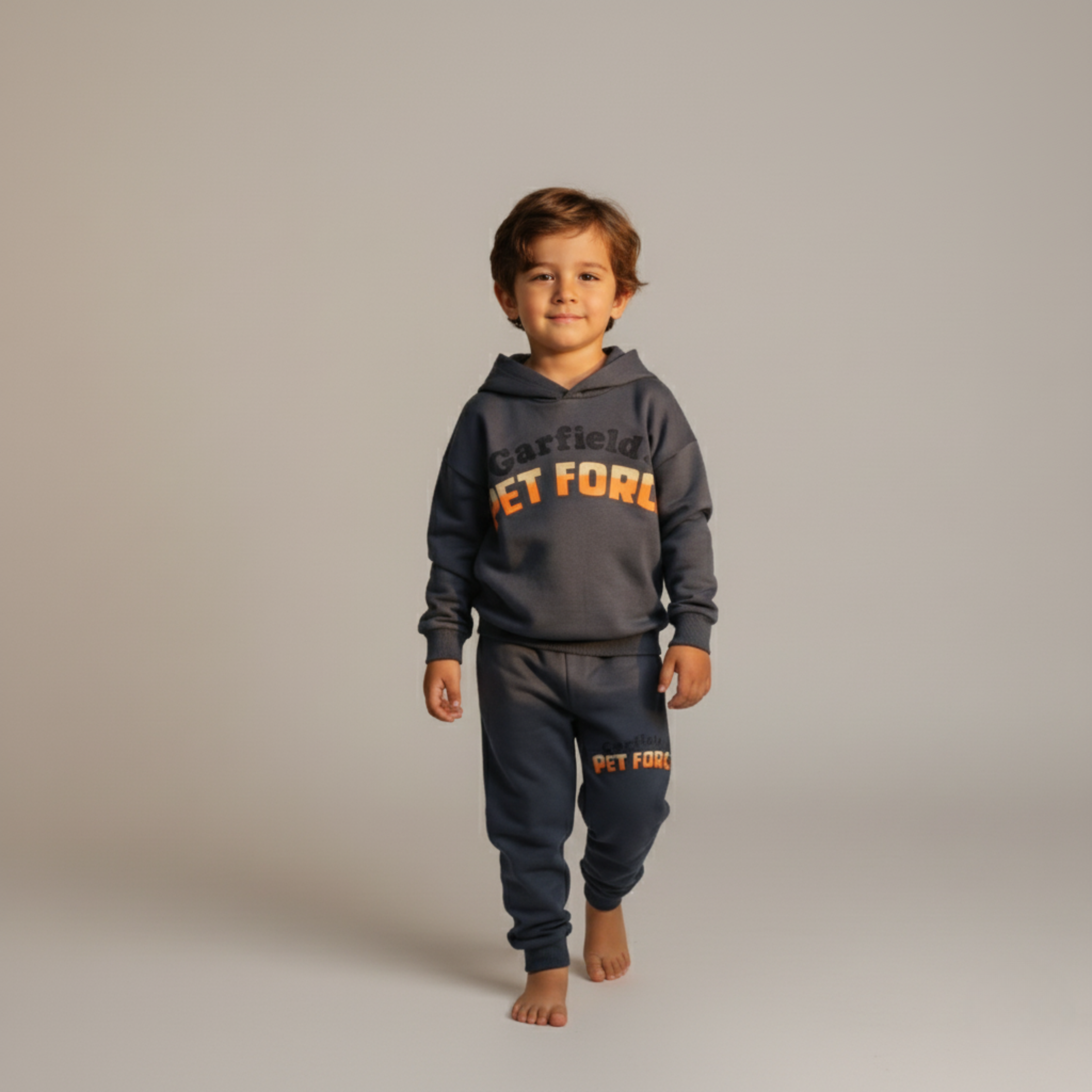 بيجامة كات ماري الوردية بأكمام طويلة (بنات)