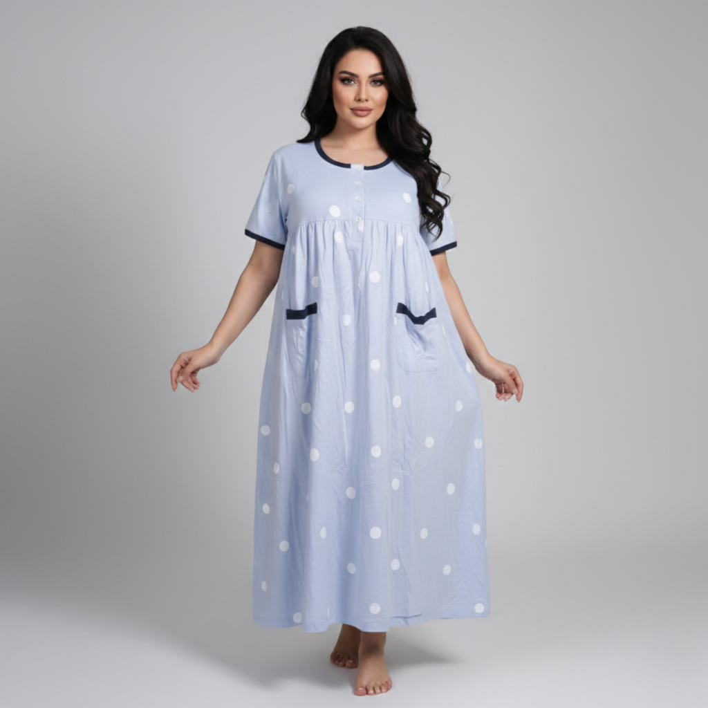 Womens Cotton Long Midi Dress LM-194/16
