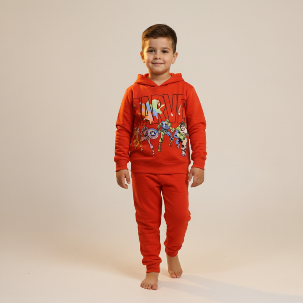 بيجامة كات ماري الوردية بأكمام طويلة (بنات)