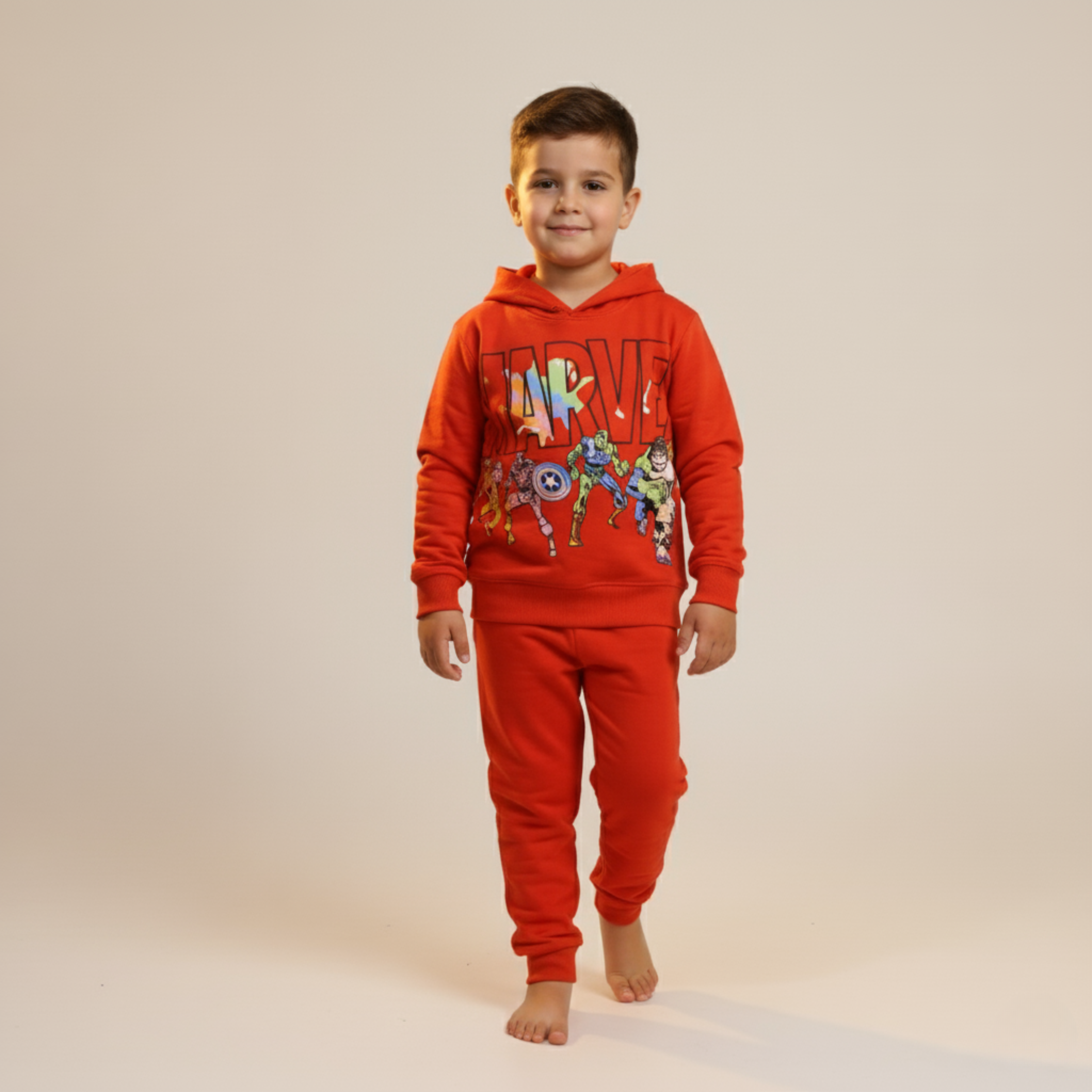 بيجامة كات ماري الوردية بأكمام طويلة (بنات)