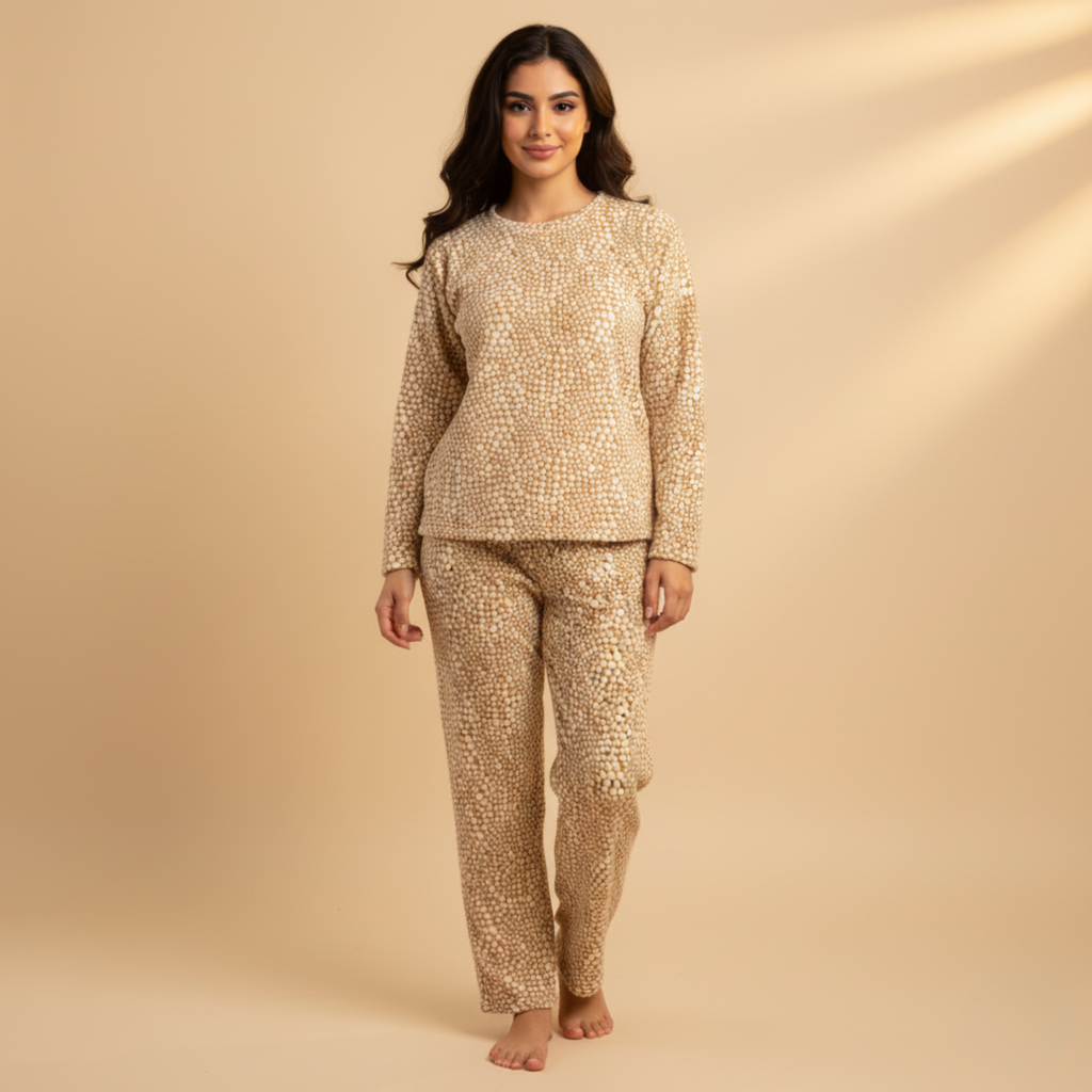 بيجامات قلوب بيضاء نسائية