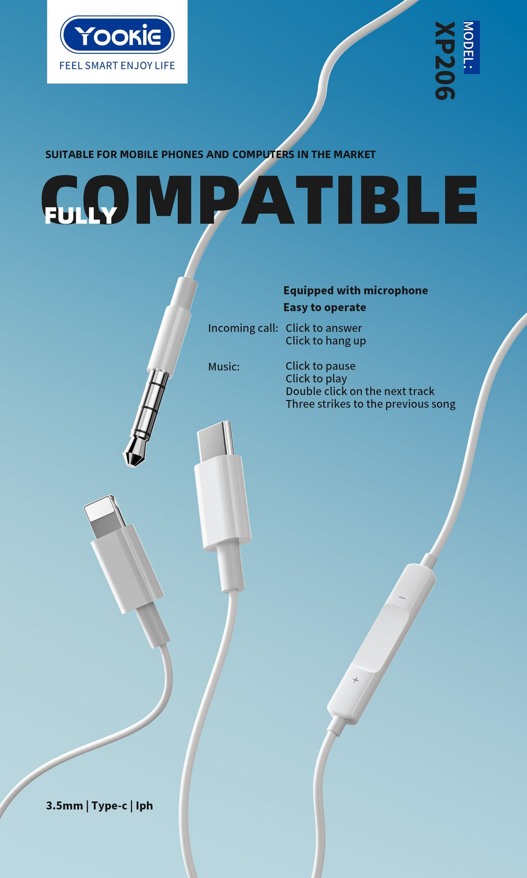 YOOKIE WIRED TYPE-C EARPHONE